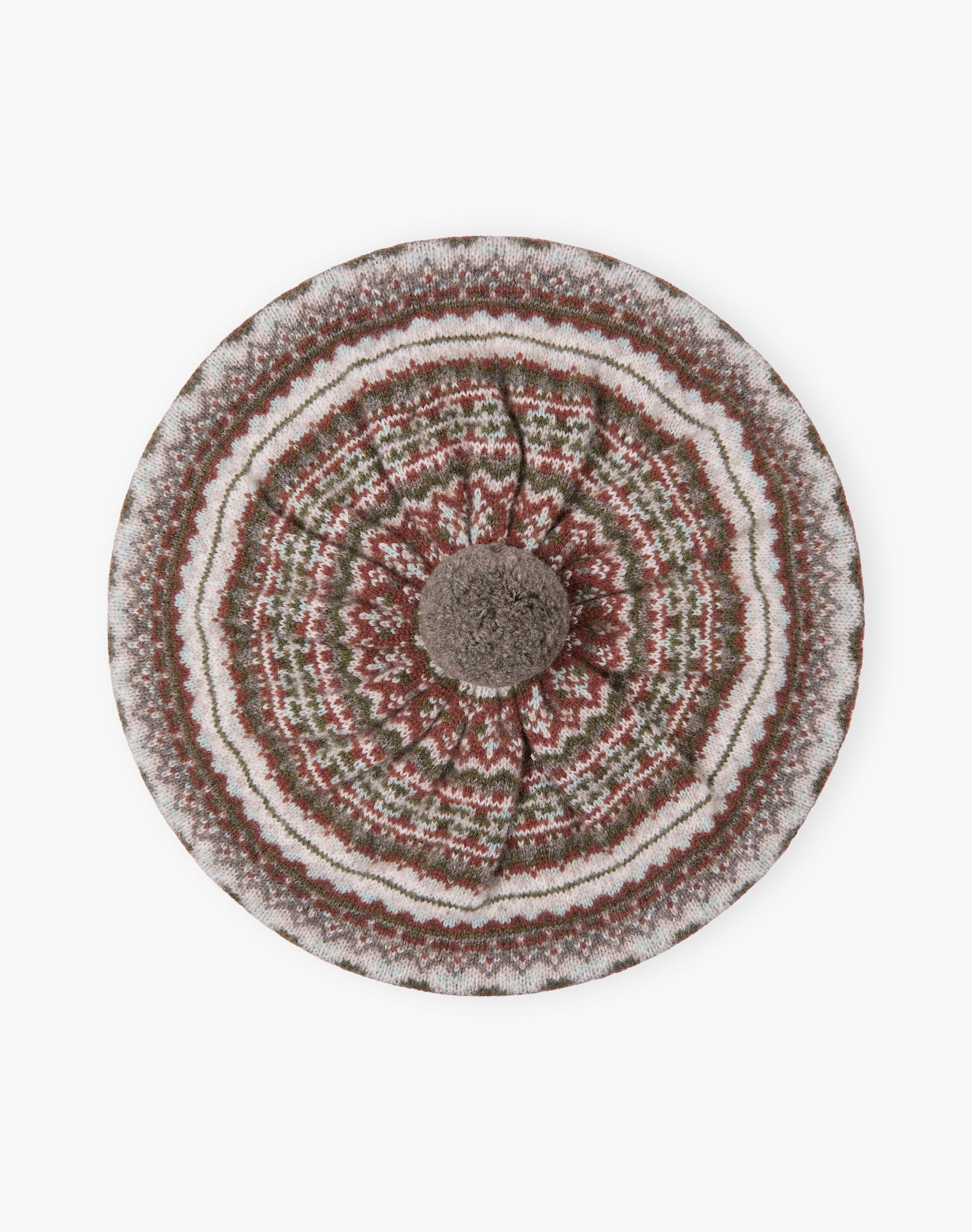 Cashmere Fair Isle Beret