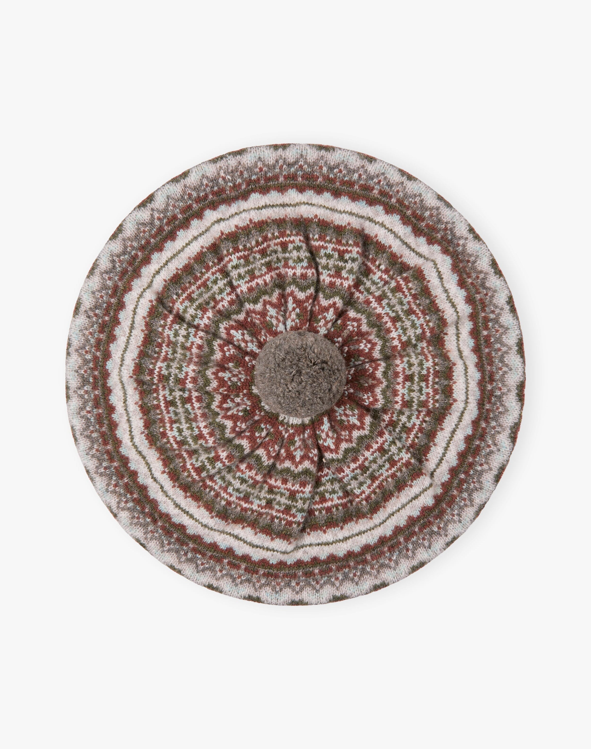 Cashmere Fair Isle Beret