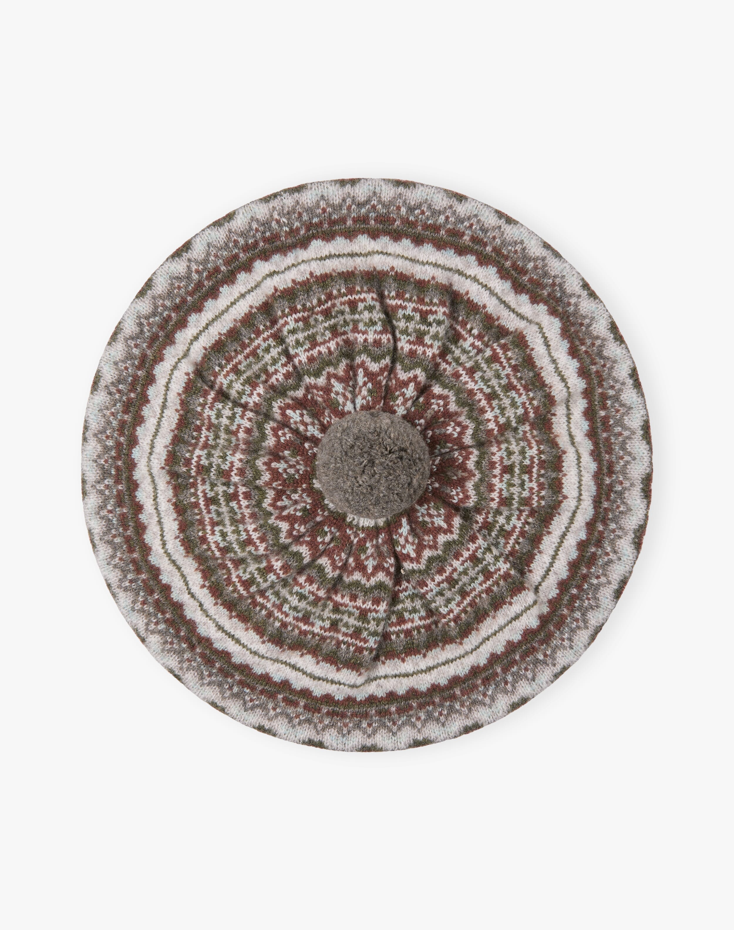 Cashmere Fair Isle Beret