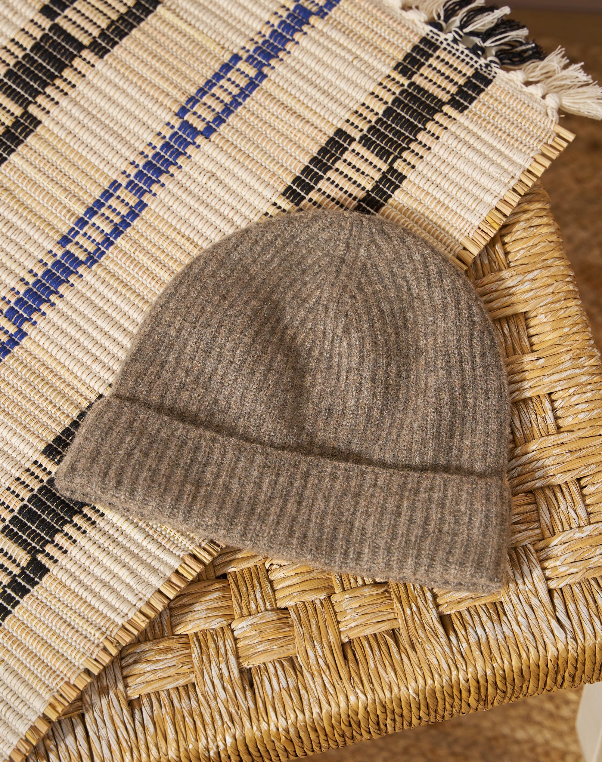 Cashmere Ribbed Hat
