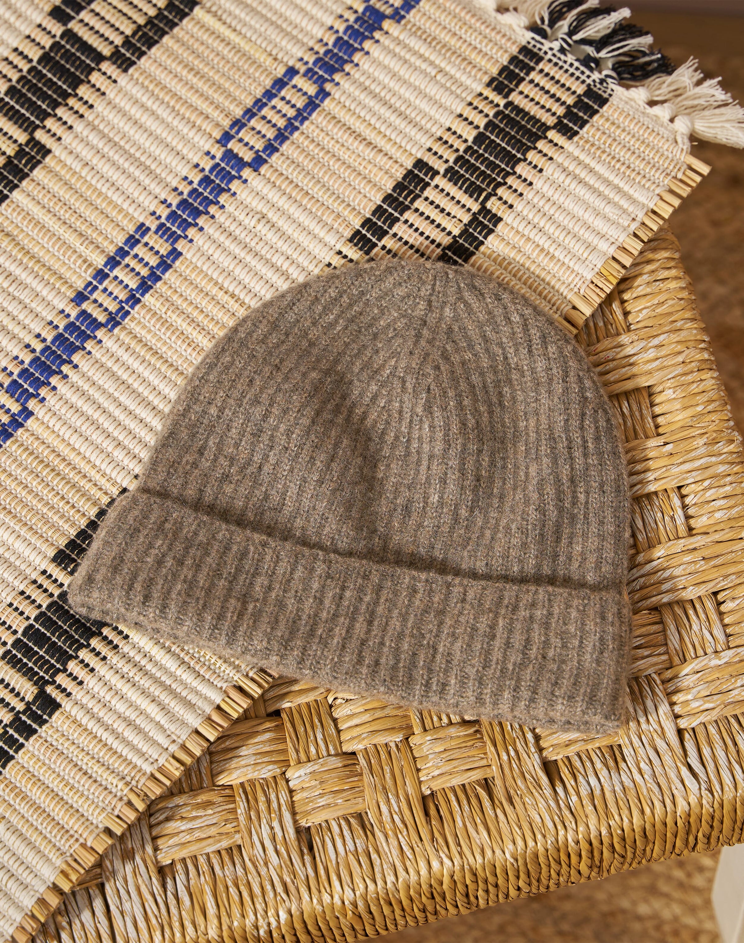 Cashmere Ribbed Hat