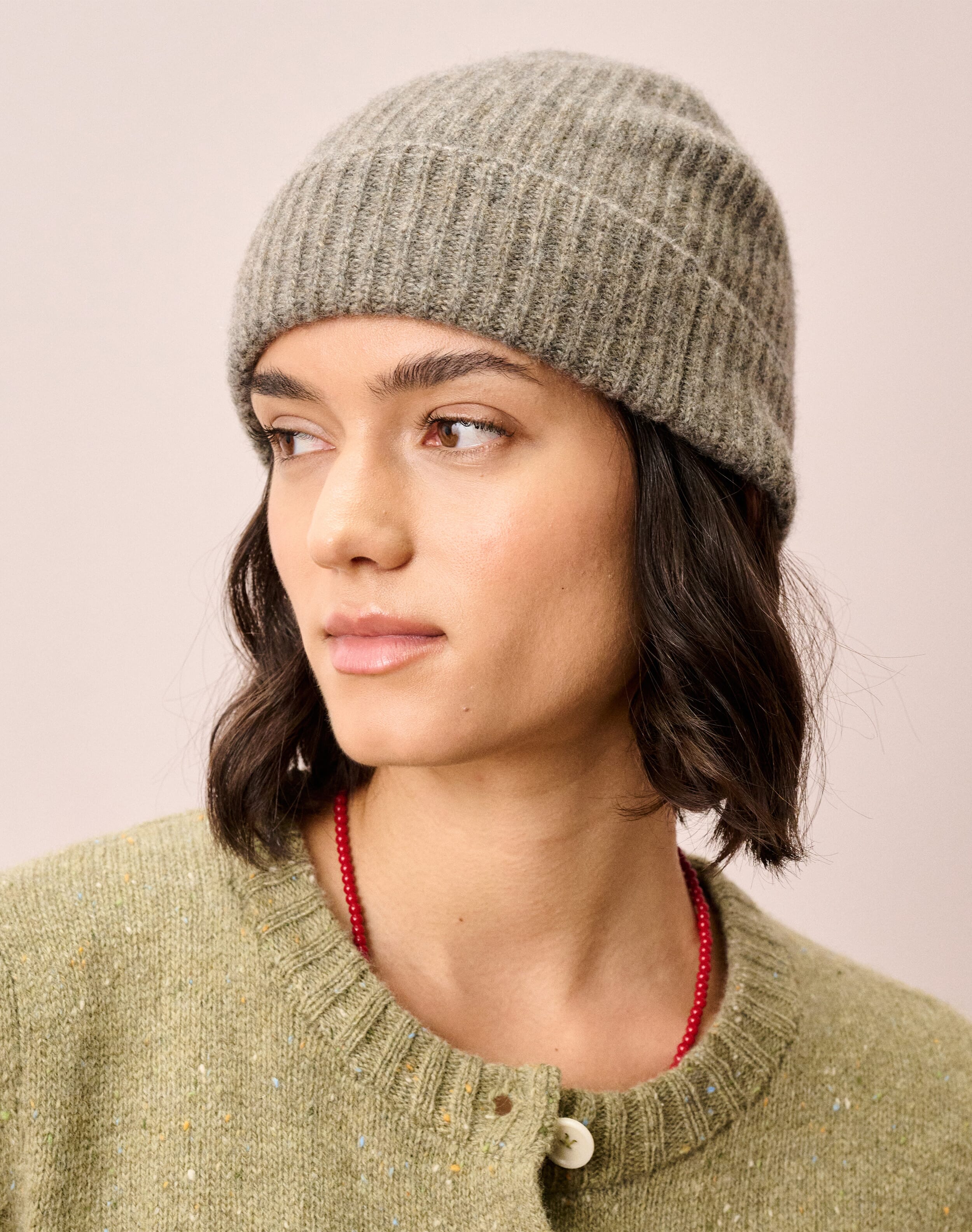 Cashmere Ribbed Hat