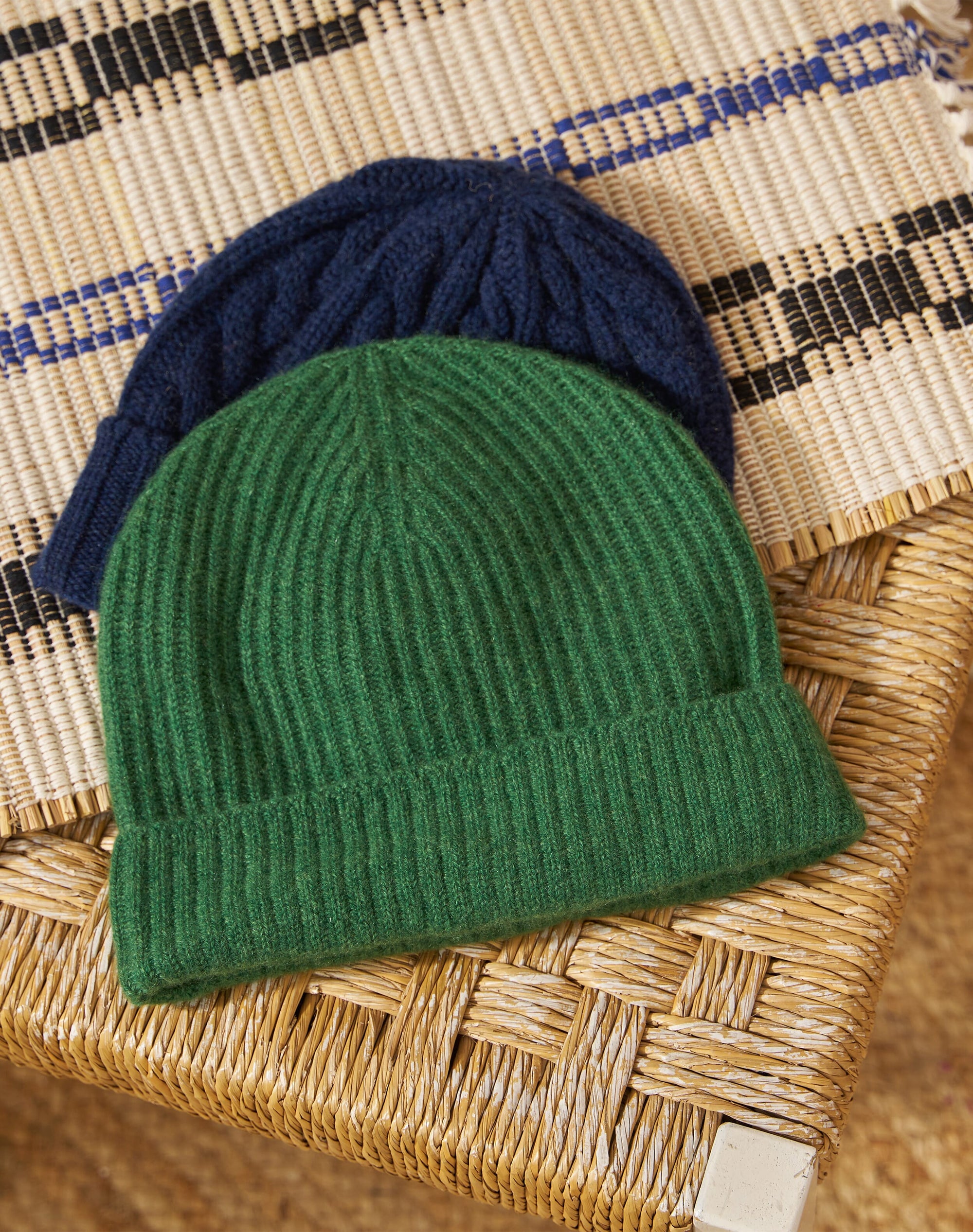 Cashmere Ribbed Hat