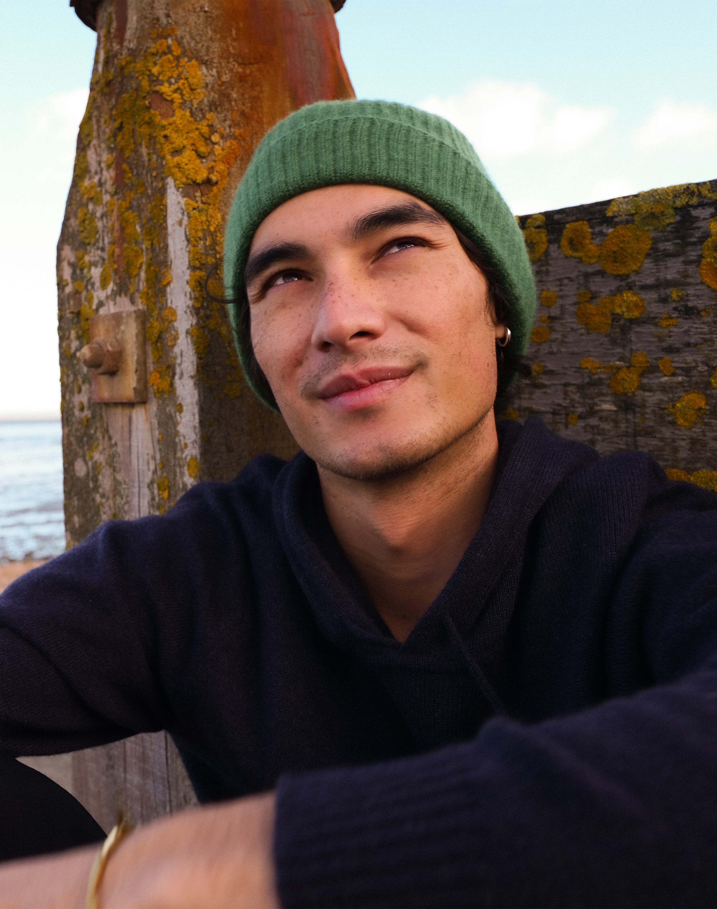 Cashmere Ribbed Hat