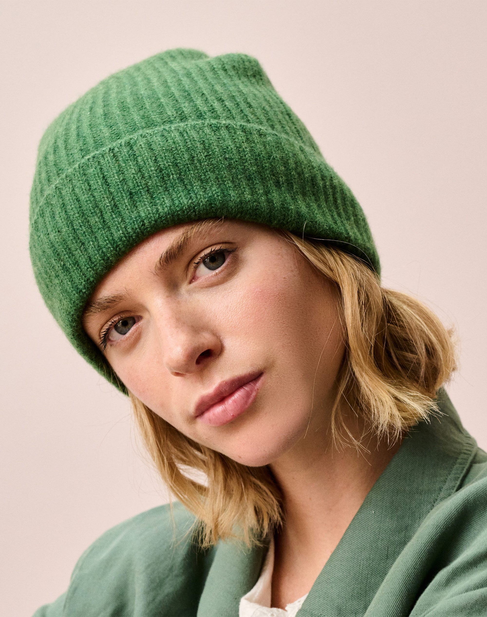 Cashmere Ribbed Hat