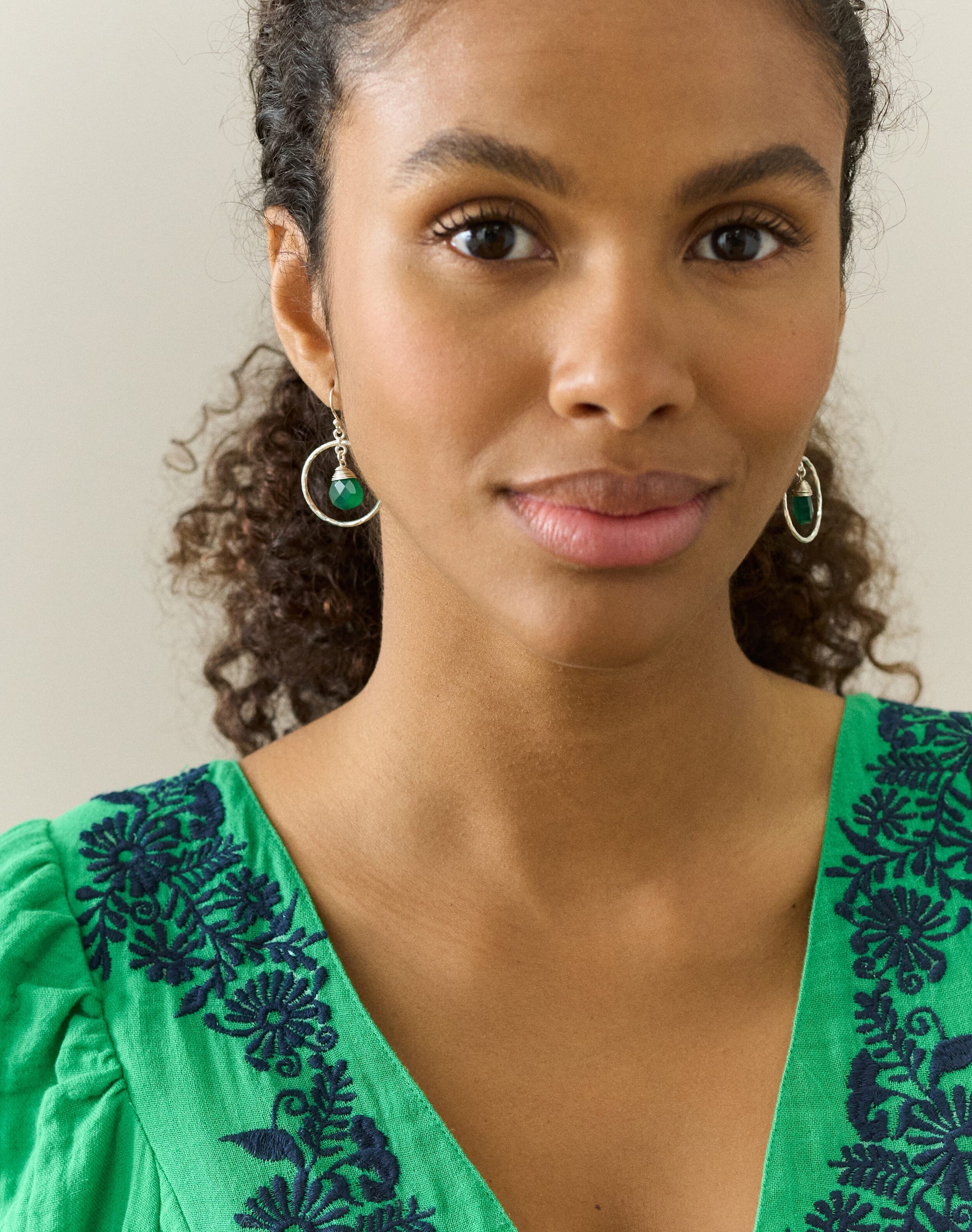 Pendant & Hoop Earrings