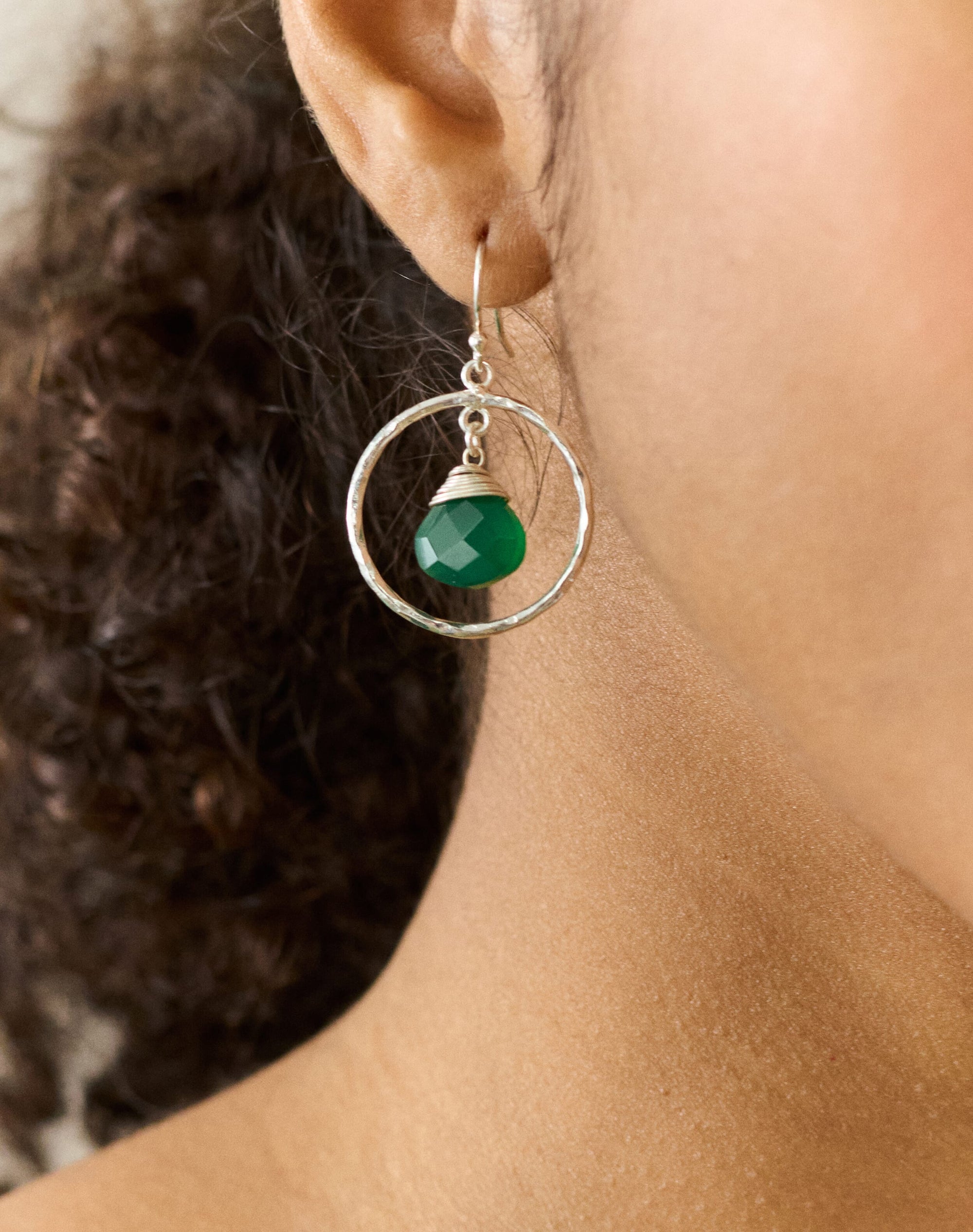 Pendant & Hoop Earrings