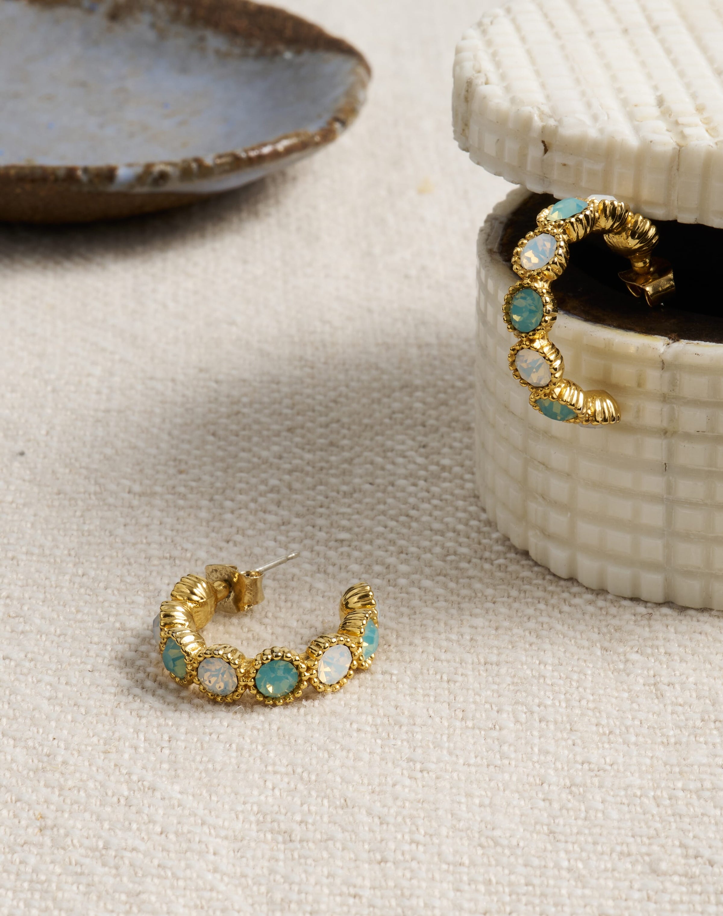Crystal Hoop Earrings