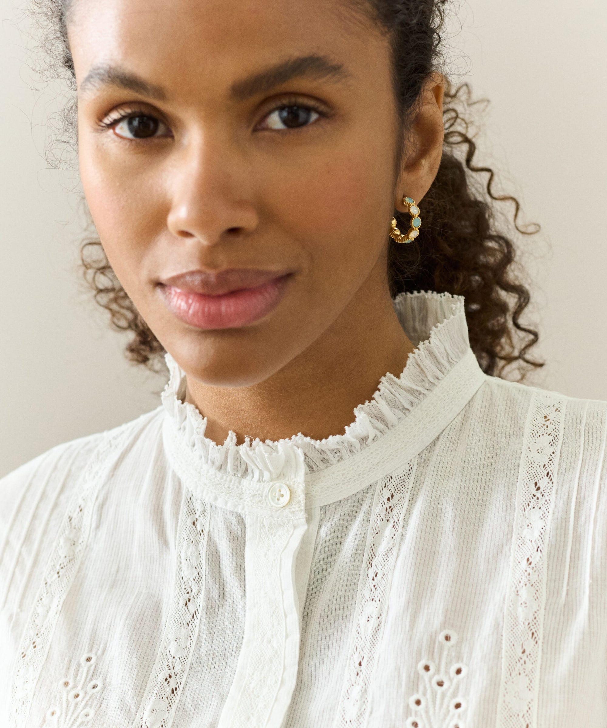Crystal Hoop Earrings