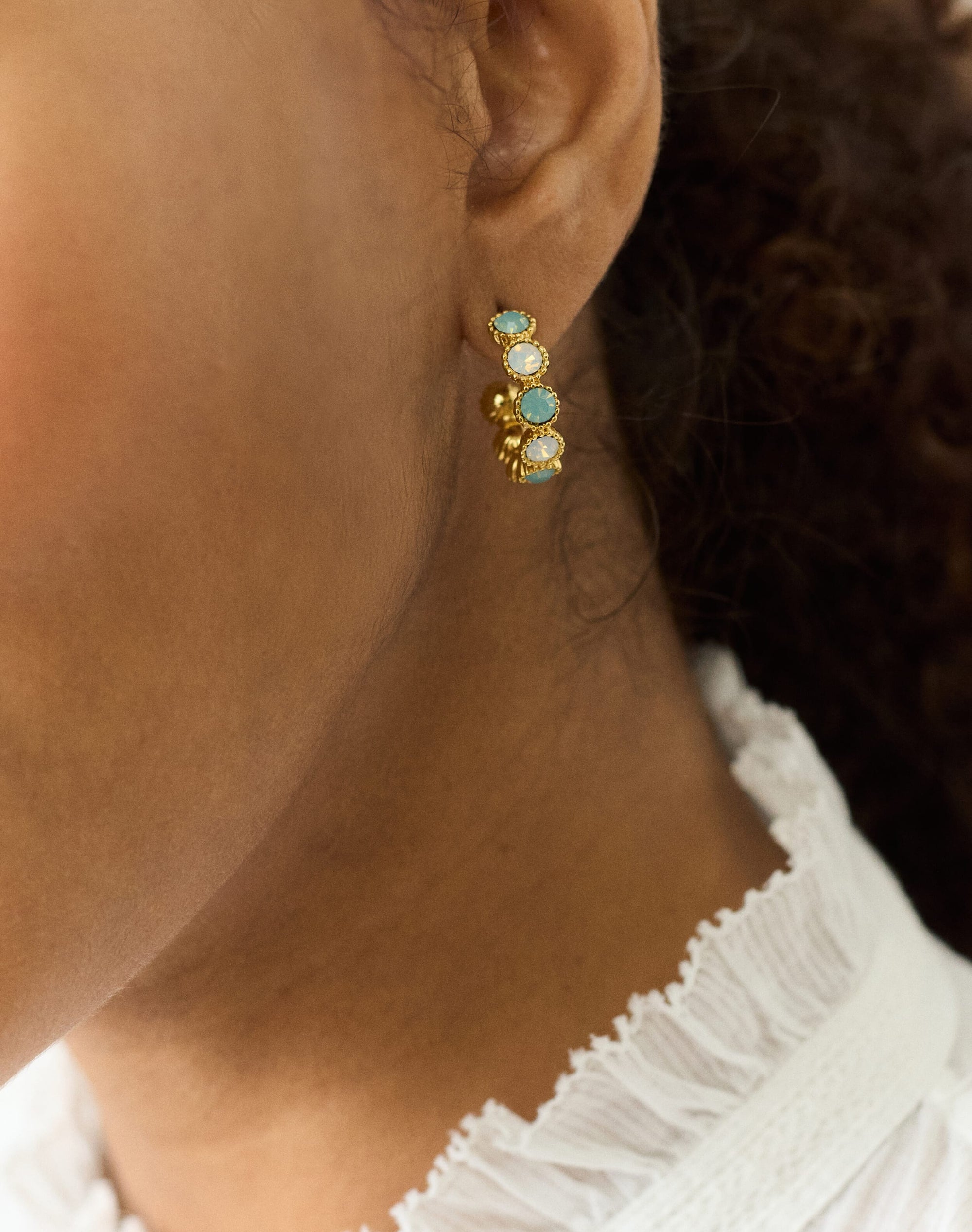 Crystal Hoop Earrings