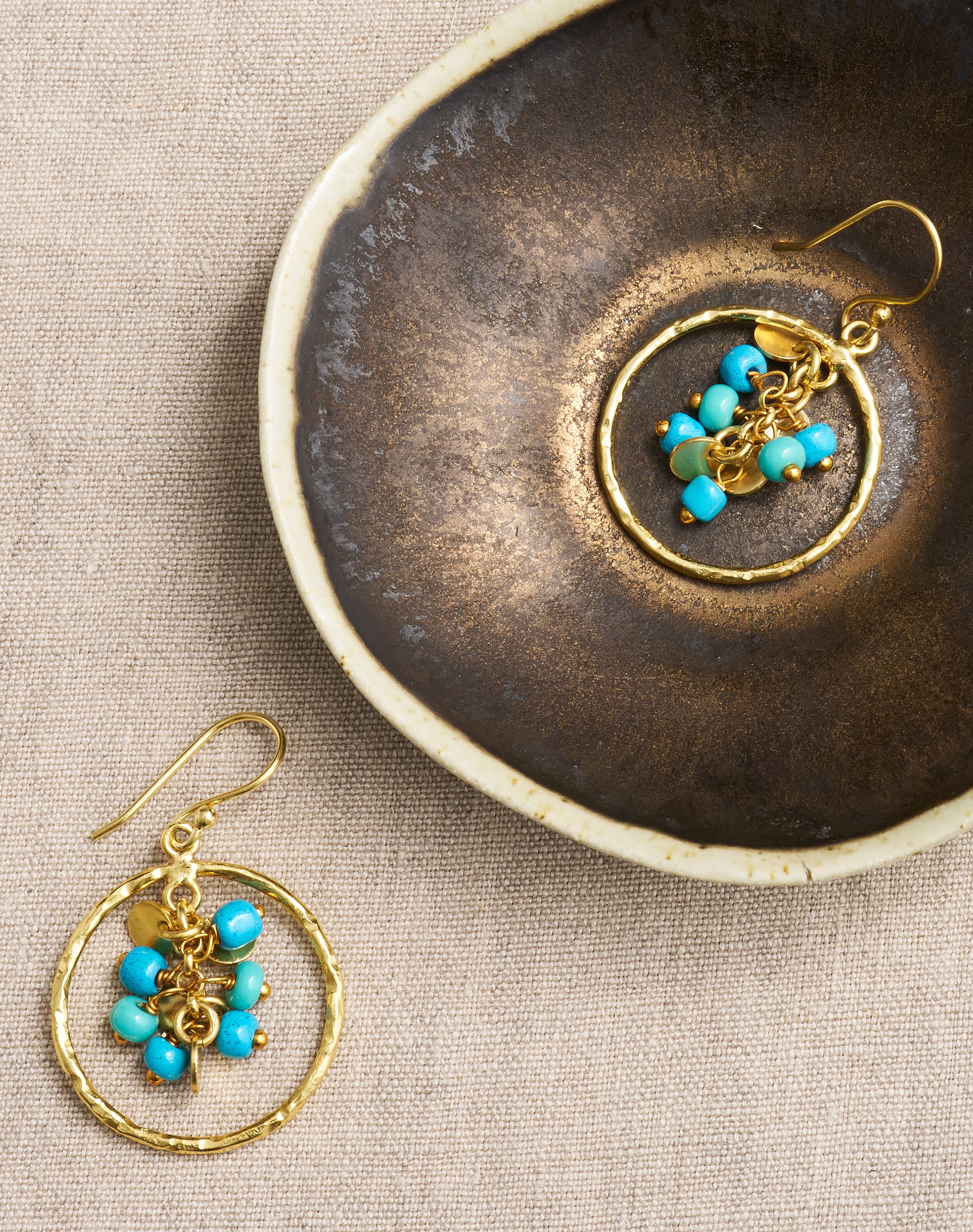 Hoops & Cluster Pendant Earrings