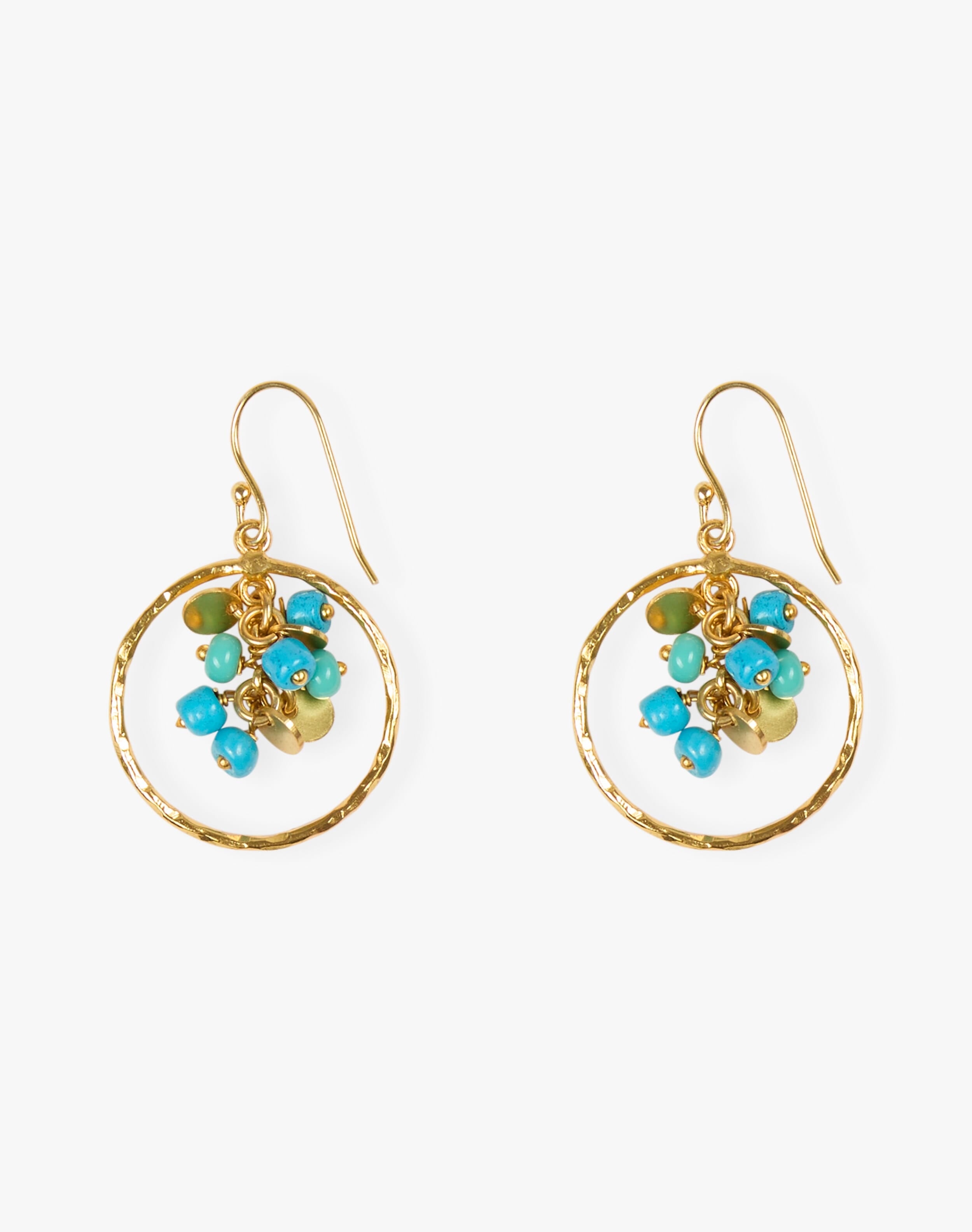Hoops & Cluster Pendant Earrings