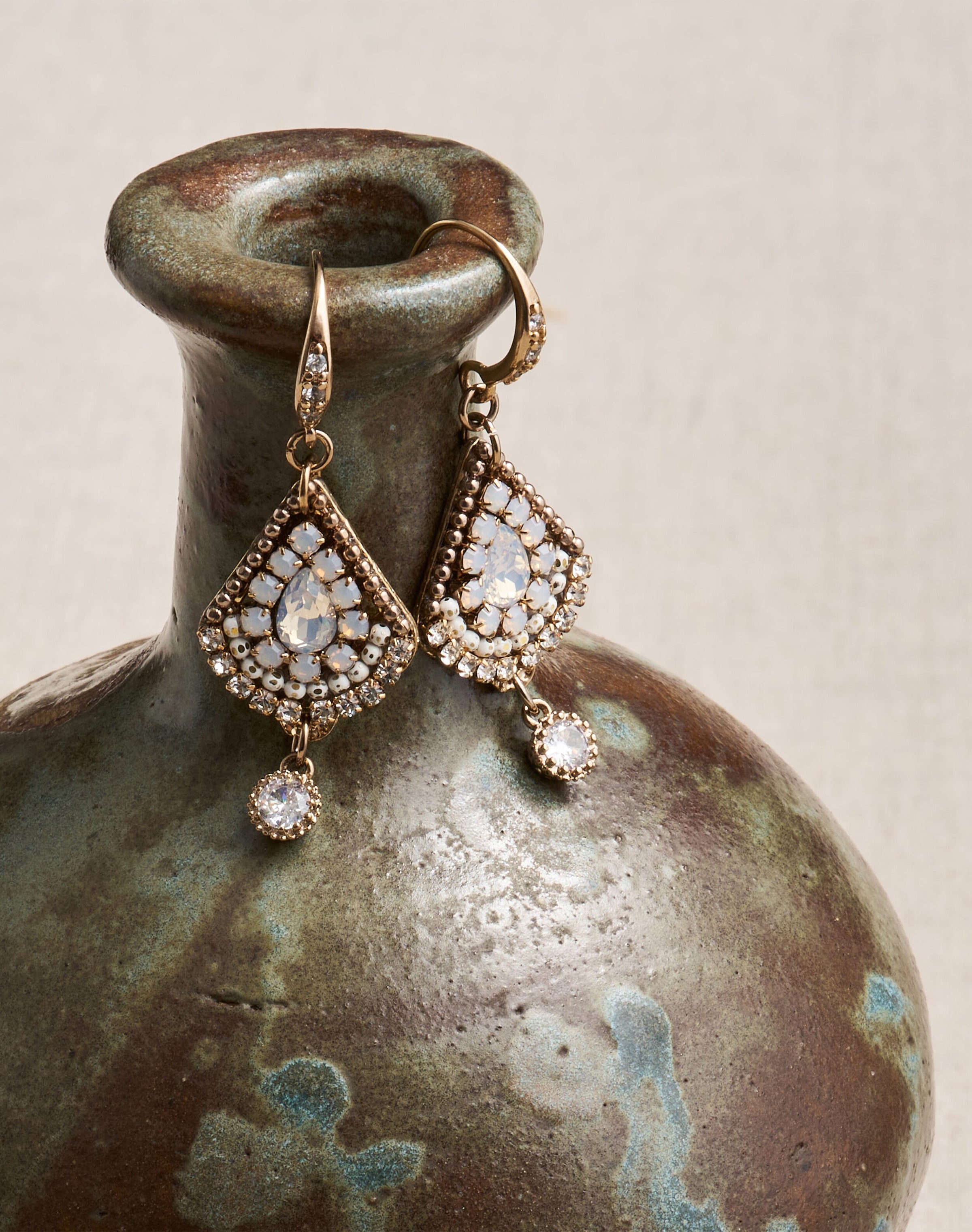 Diamante Pendant Earrings