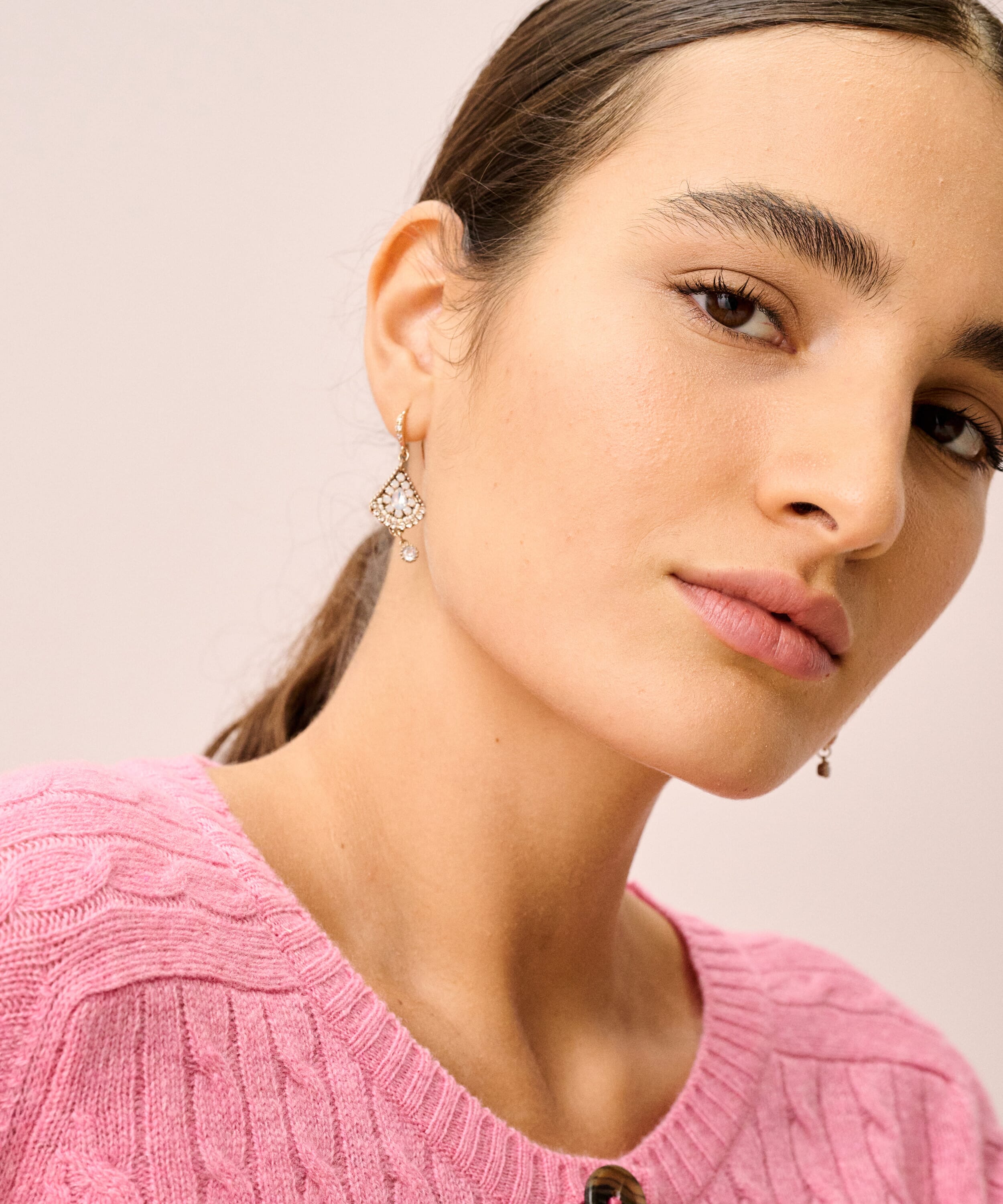 Diamante Pendant Earrings