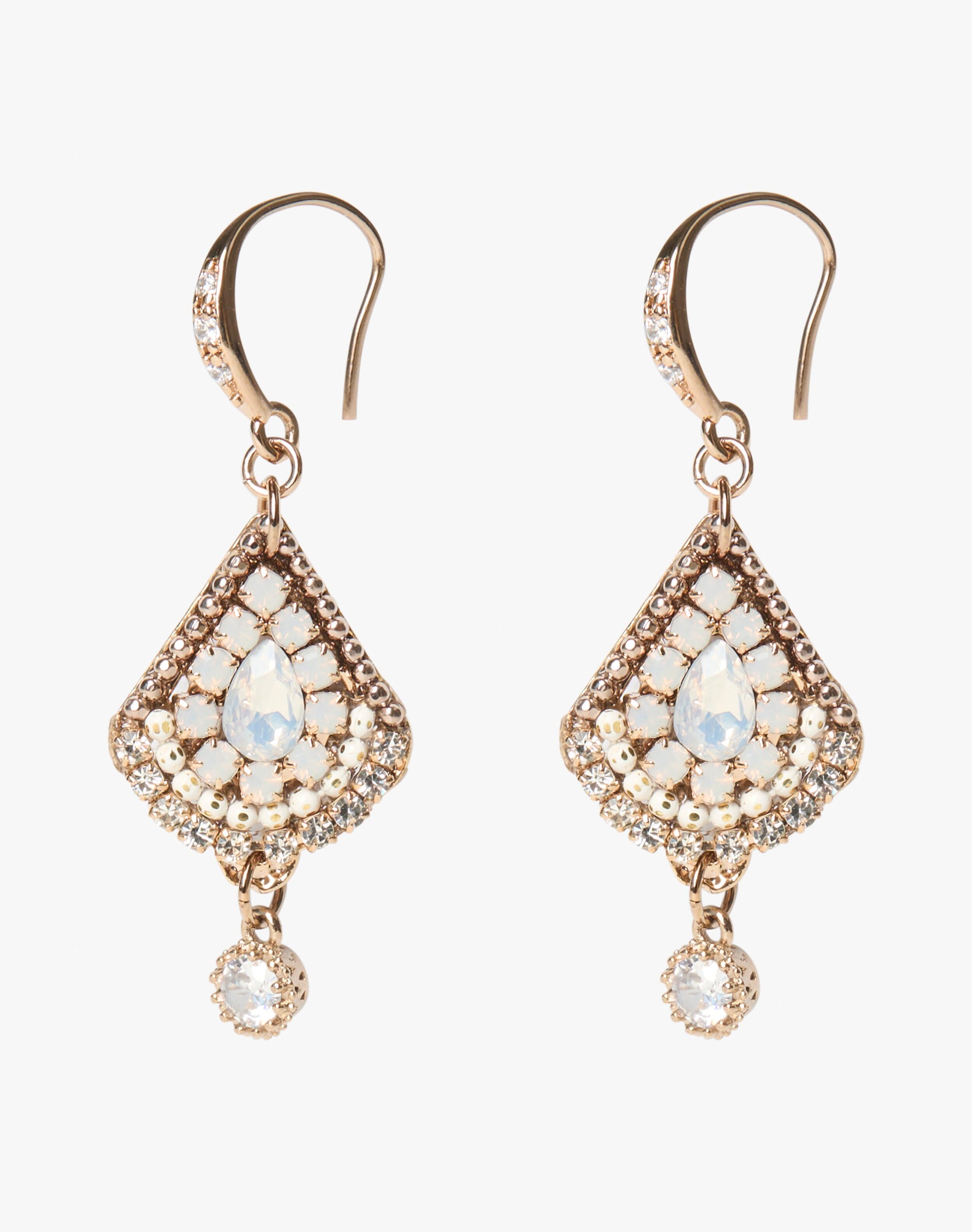Diamante Pendant Earrings