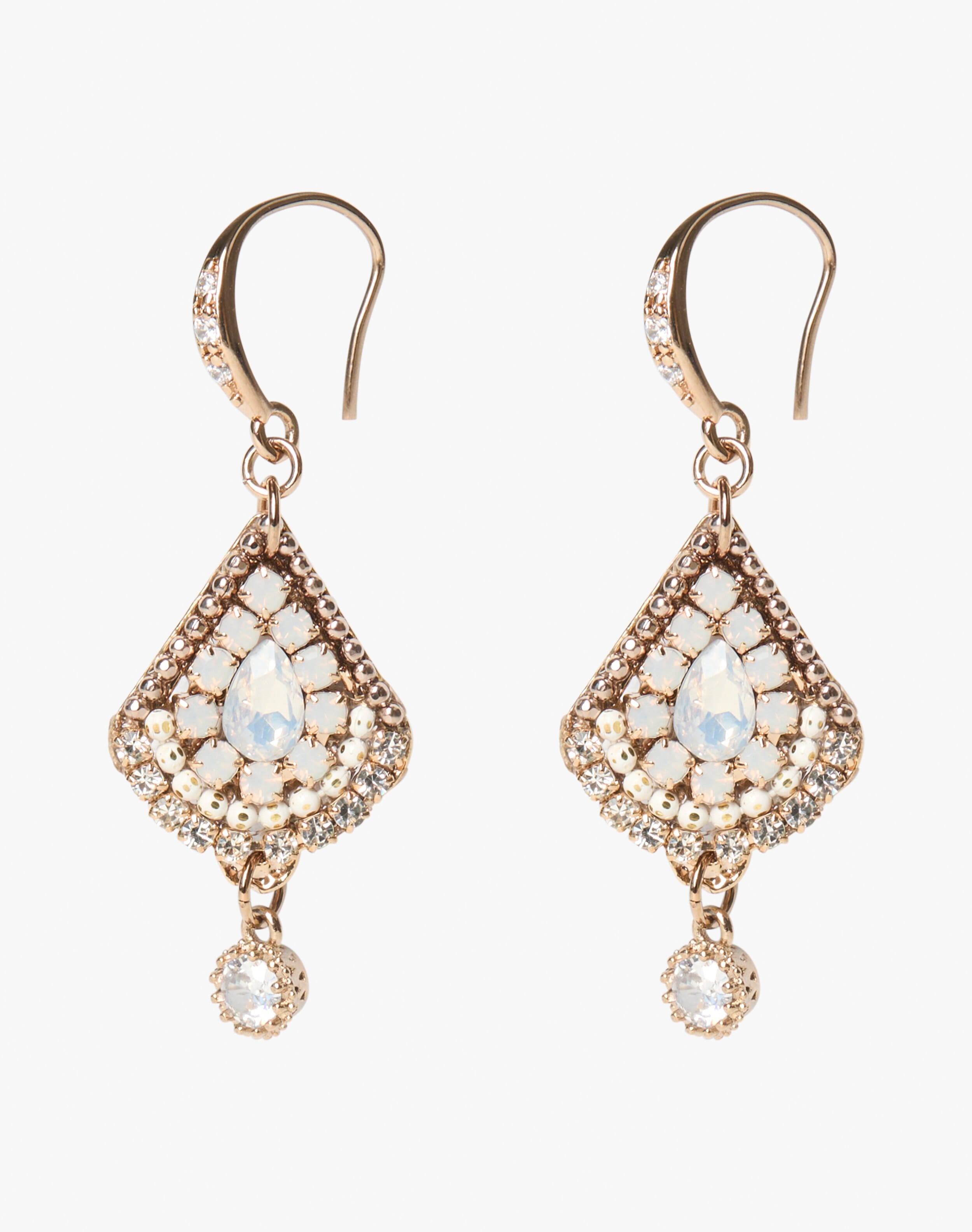 Diamante Pendant Earrings