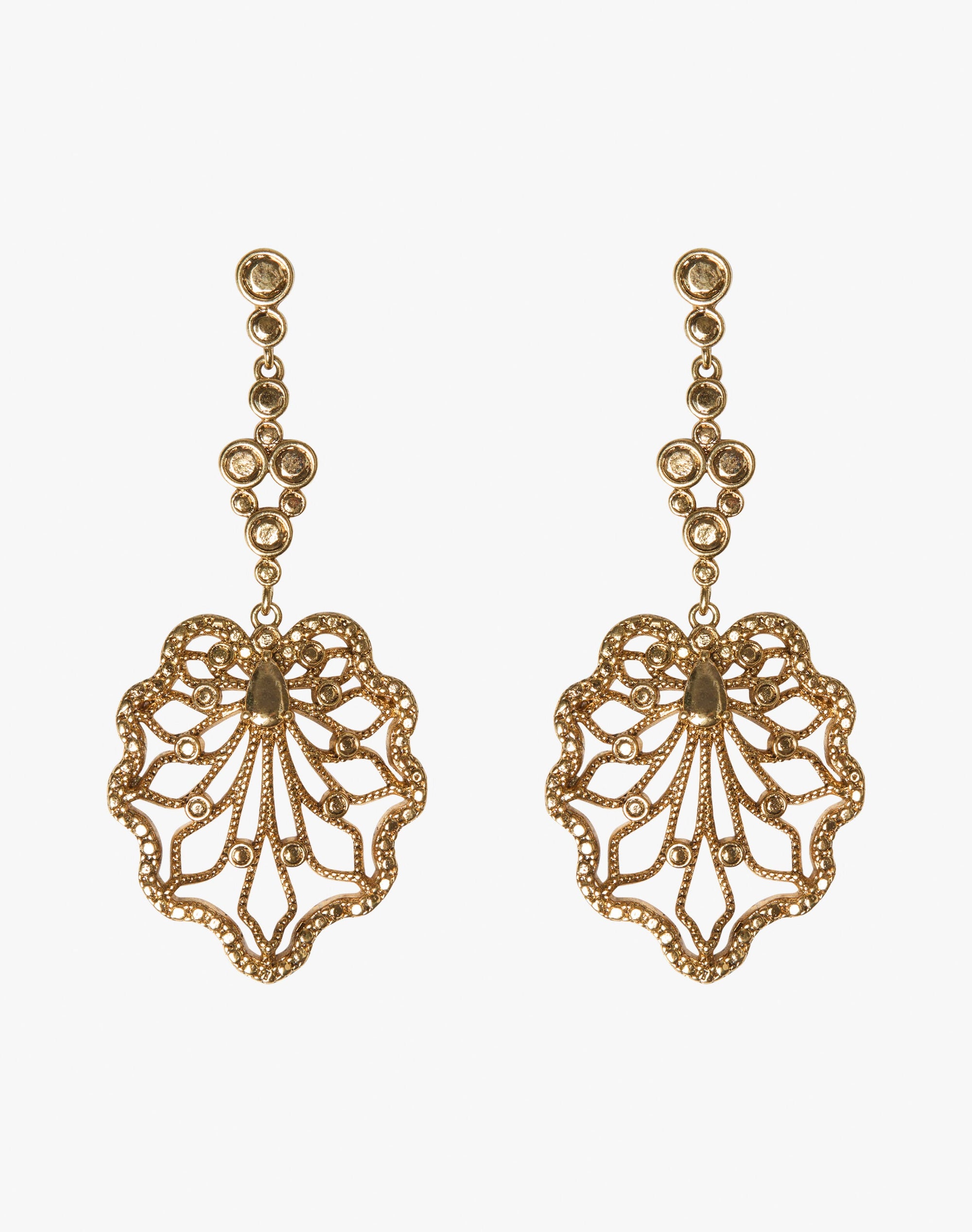 Antique Filigree Drop Earrings