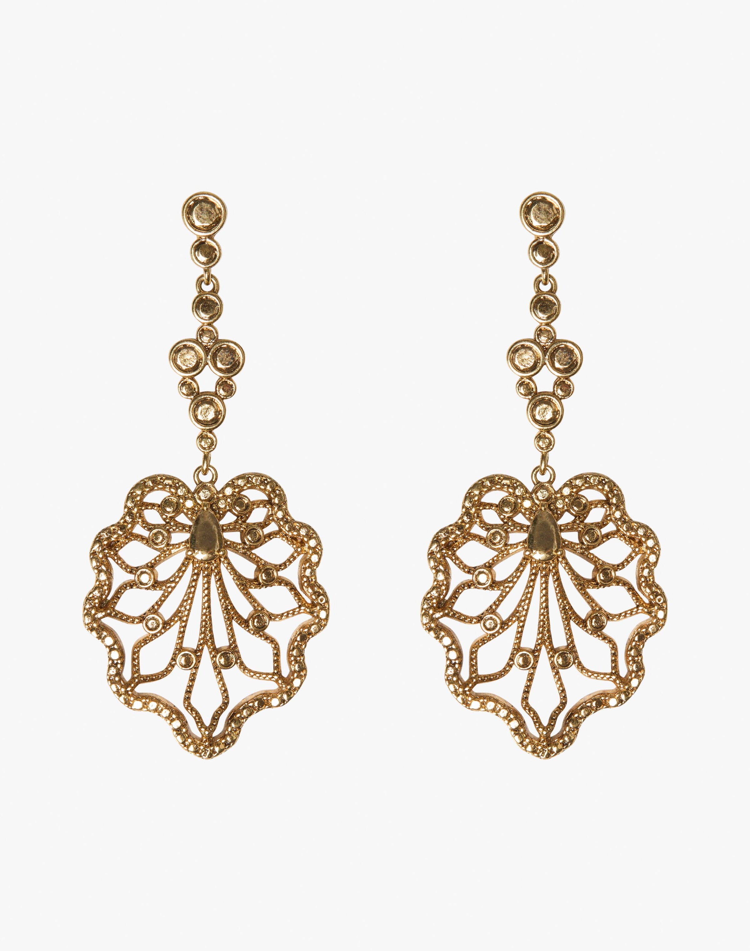 Antique Filigree Drop Earrings