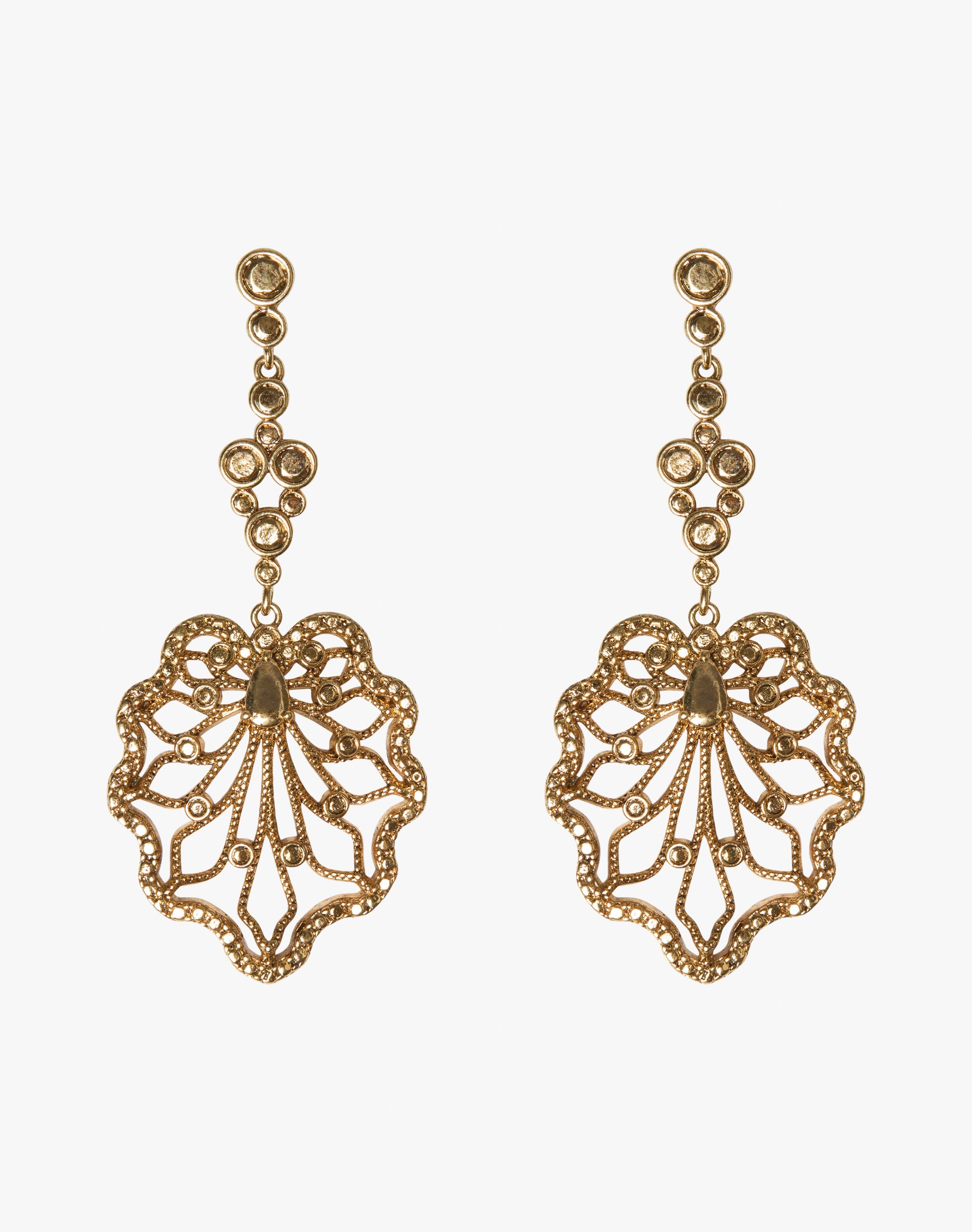 Antique Filigree Drop Earrings