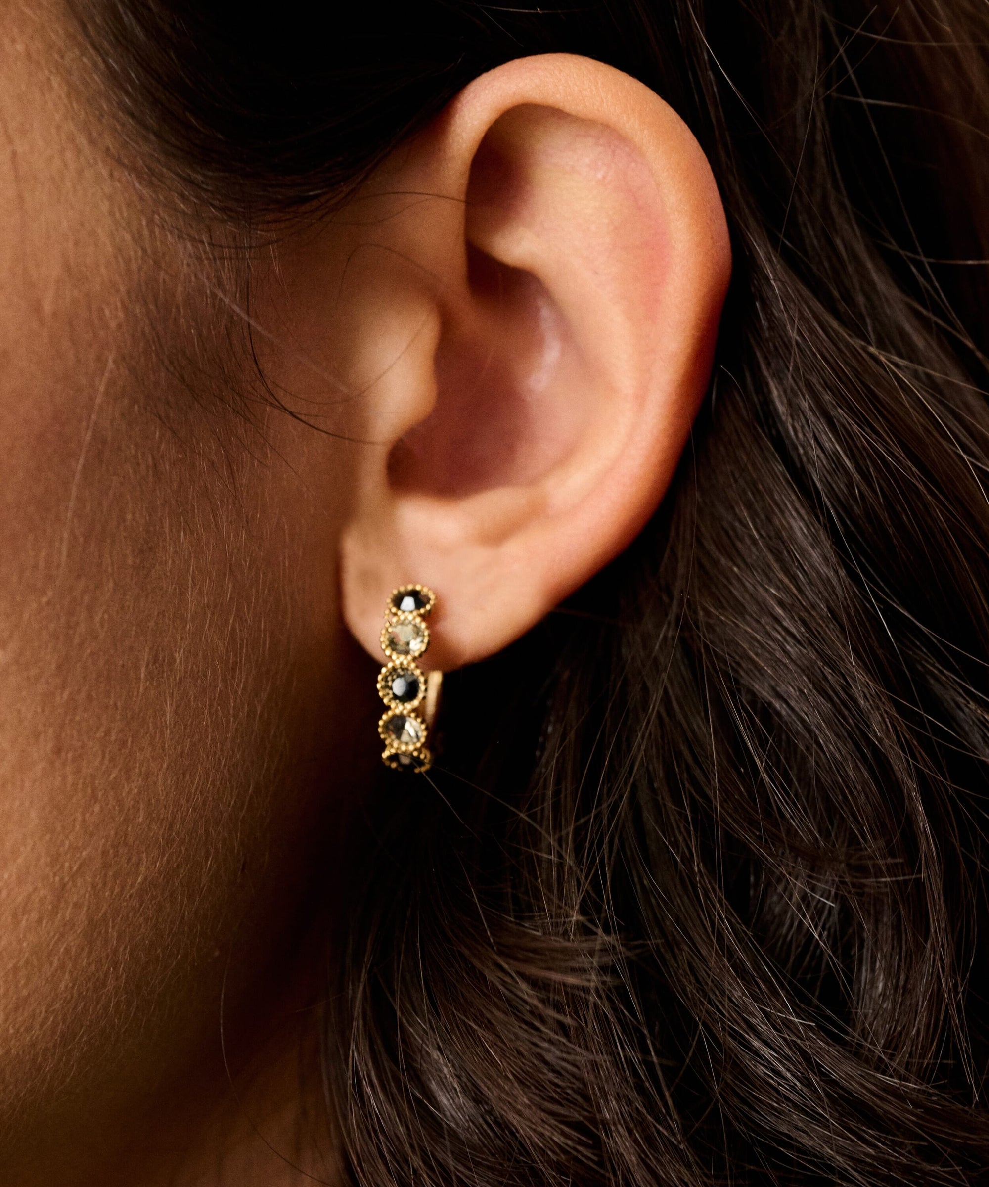 Crystal Hoop Earrings