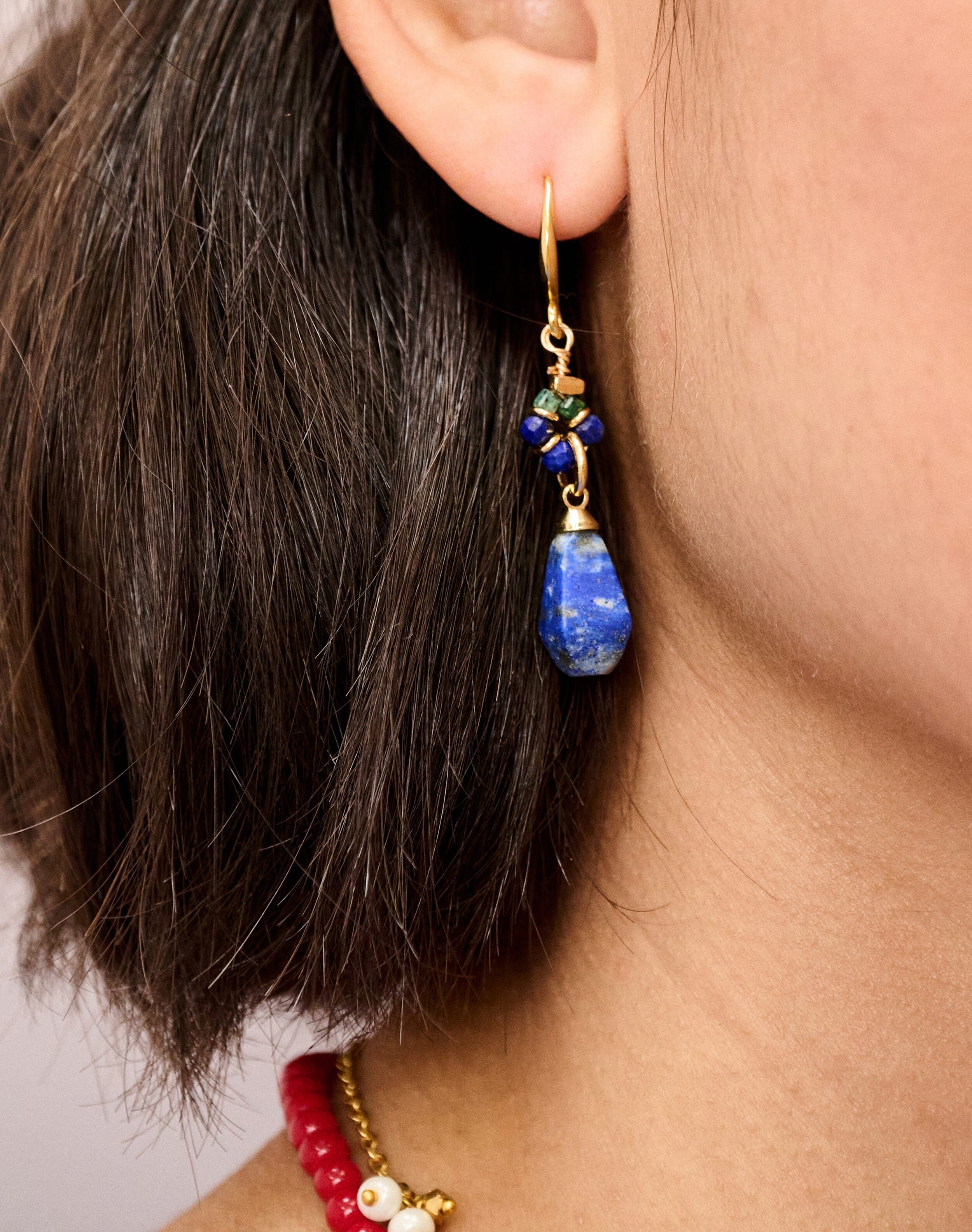 Beads & Pendant Earrings