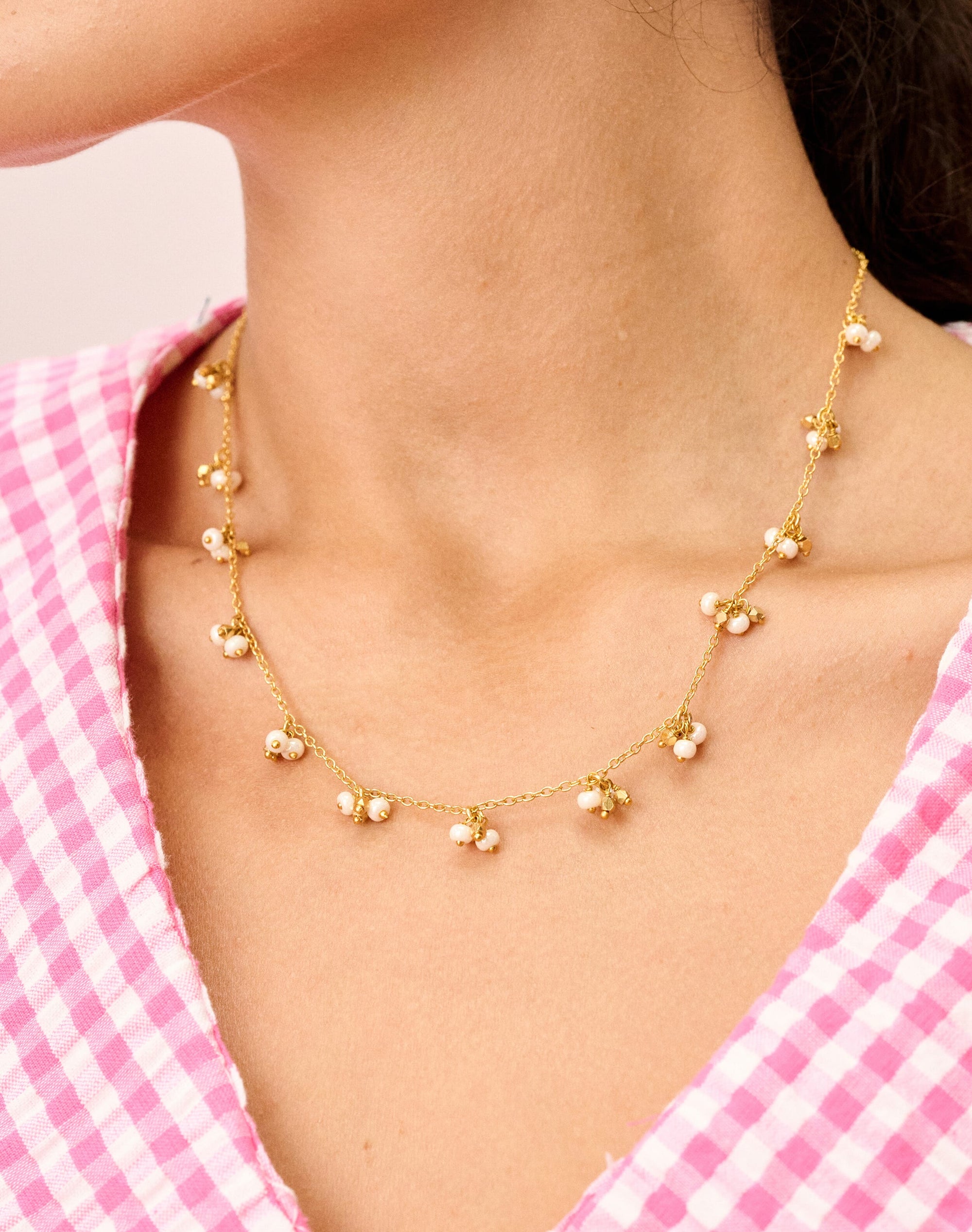 Cluster Beaded Necklace