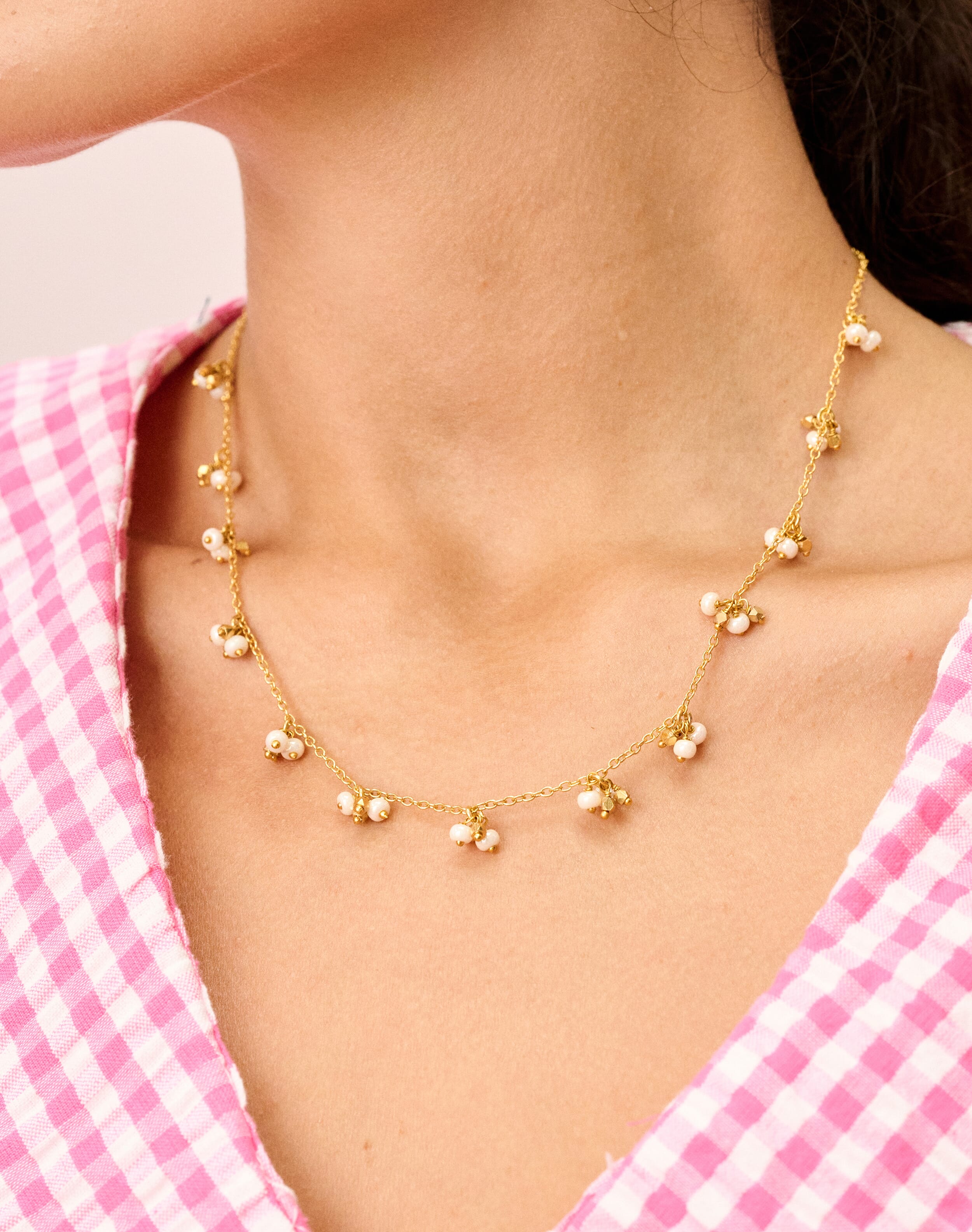 Cluster Beaded Necklace