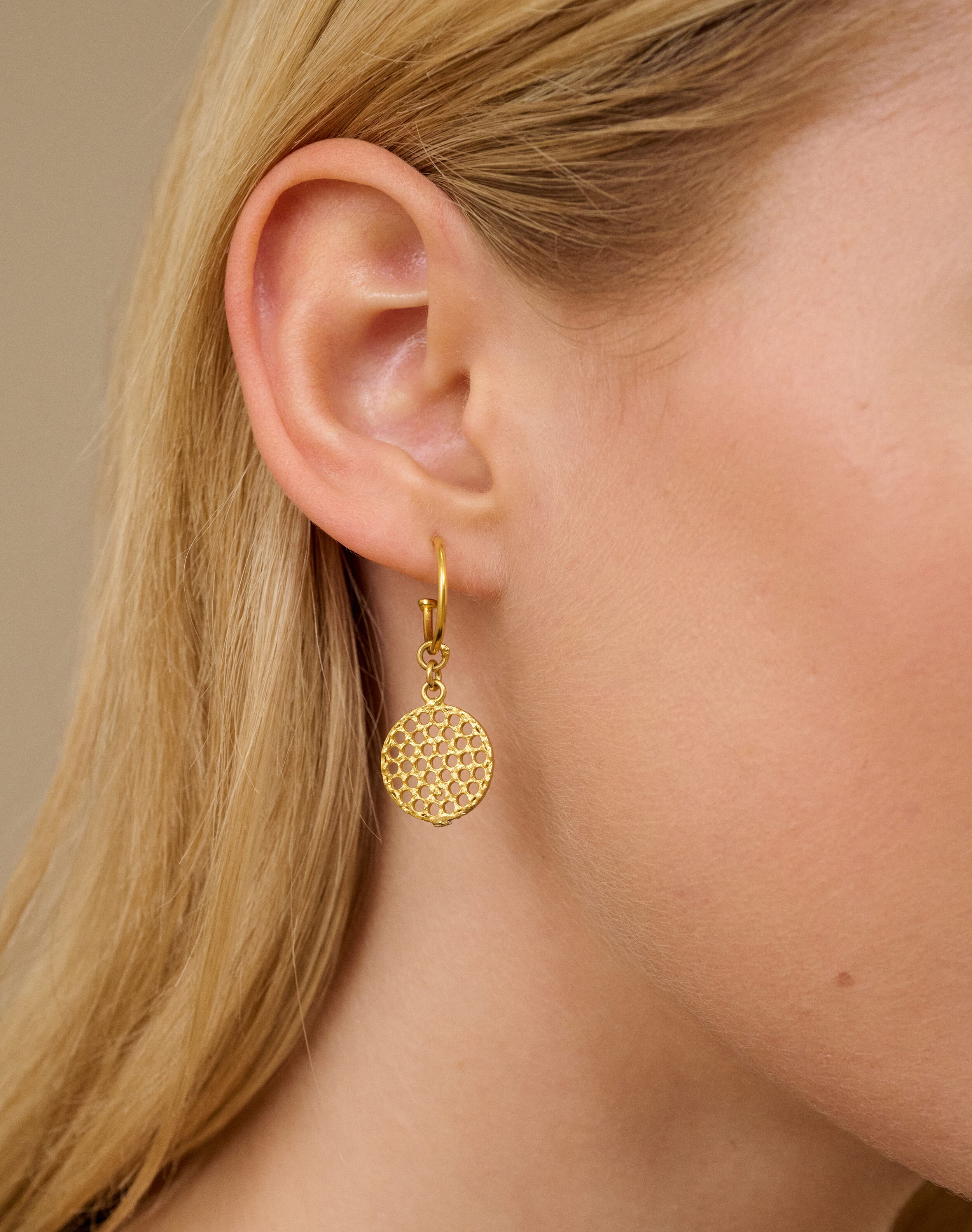 Filigree Pendant & Hoop Earrings
