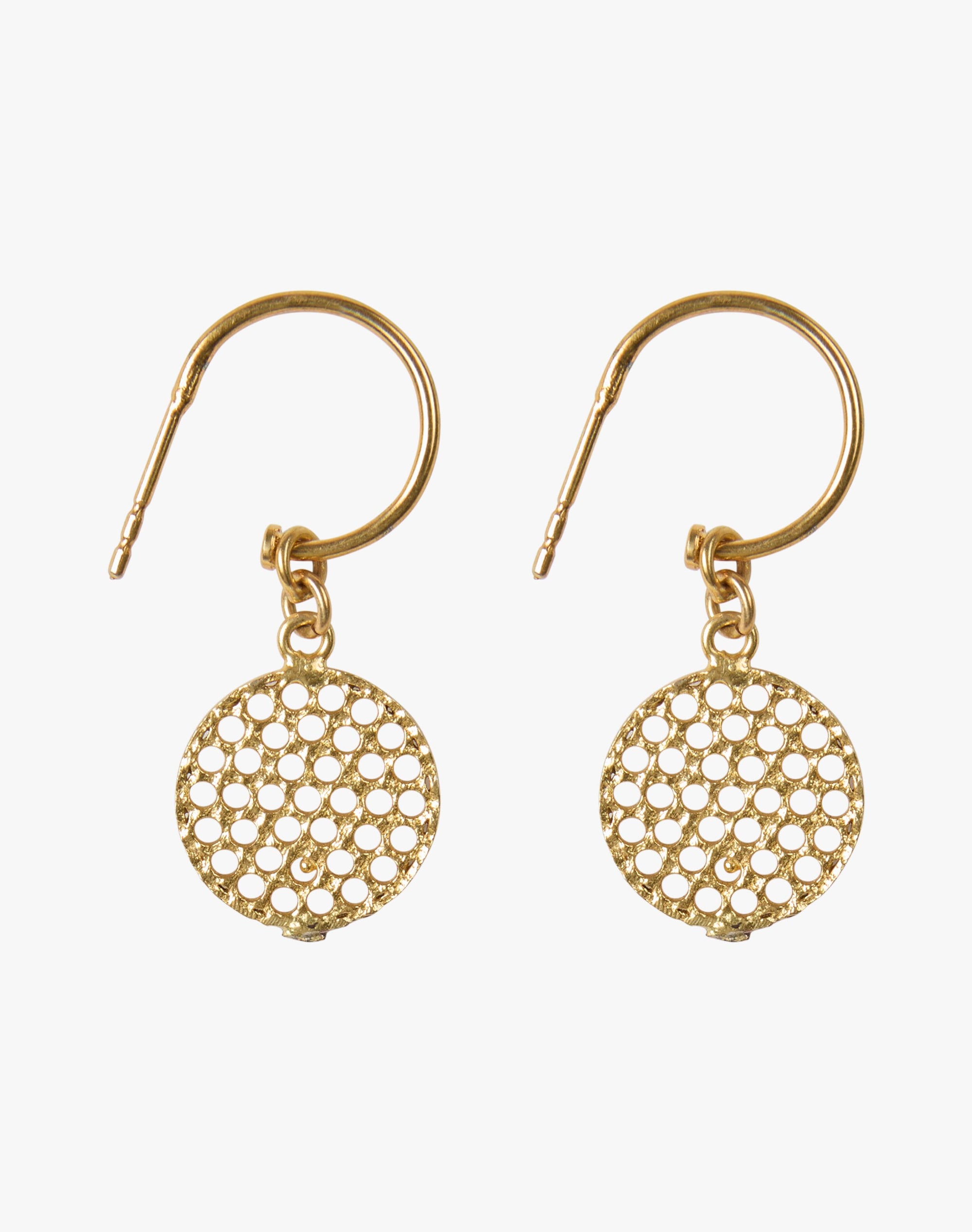 Filigree Pendant & Hoop Earrings