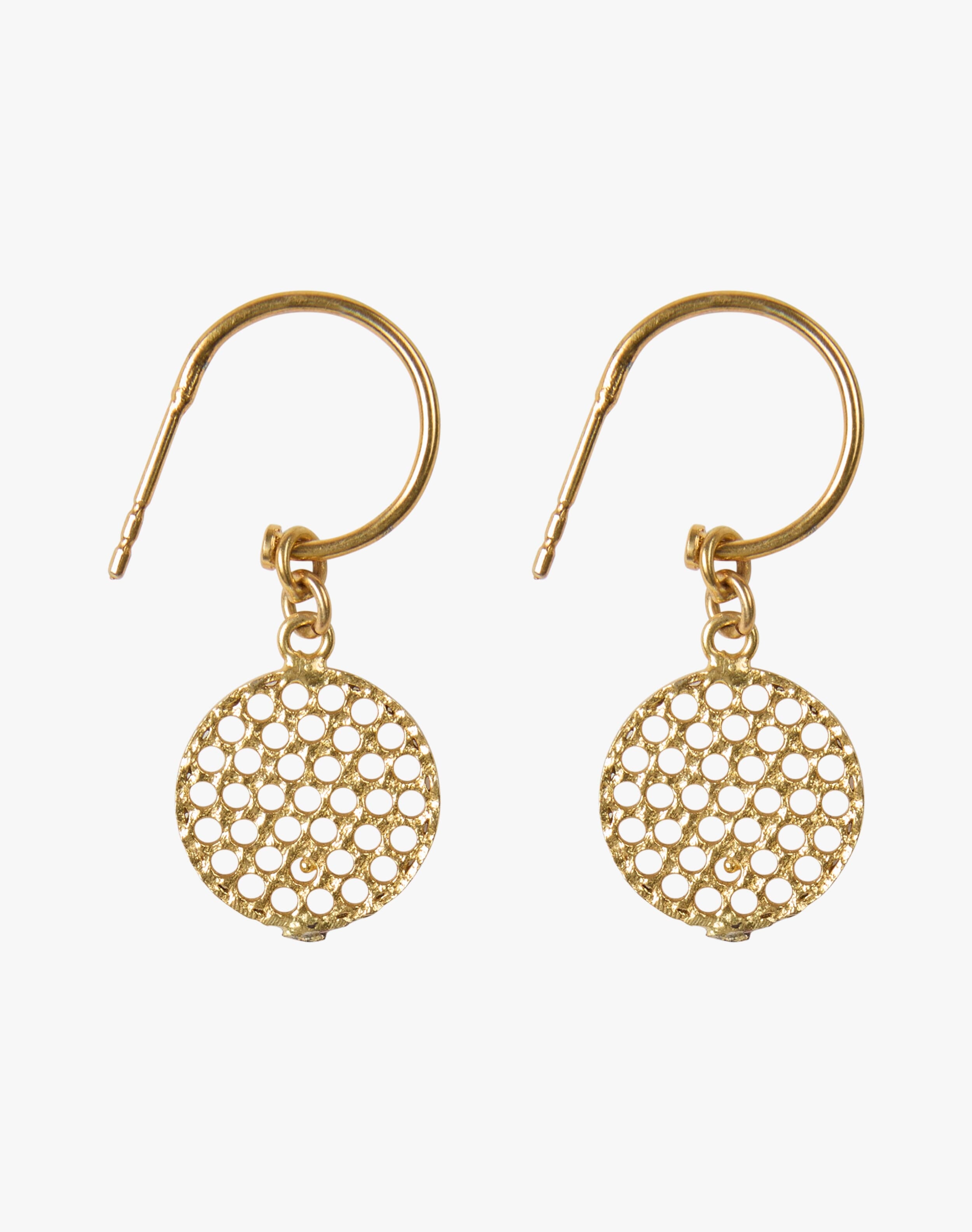 Filigree Pendant & Hoop Earrings