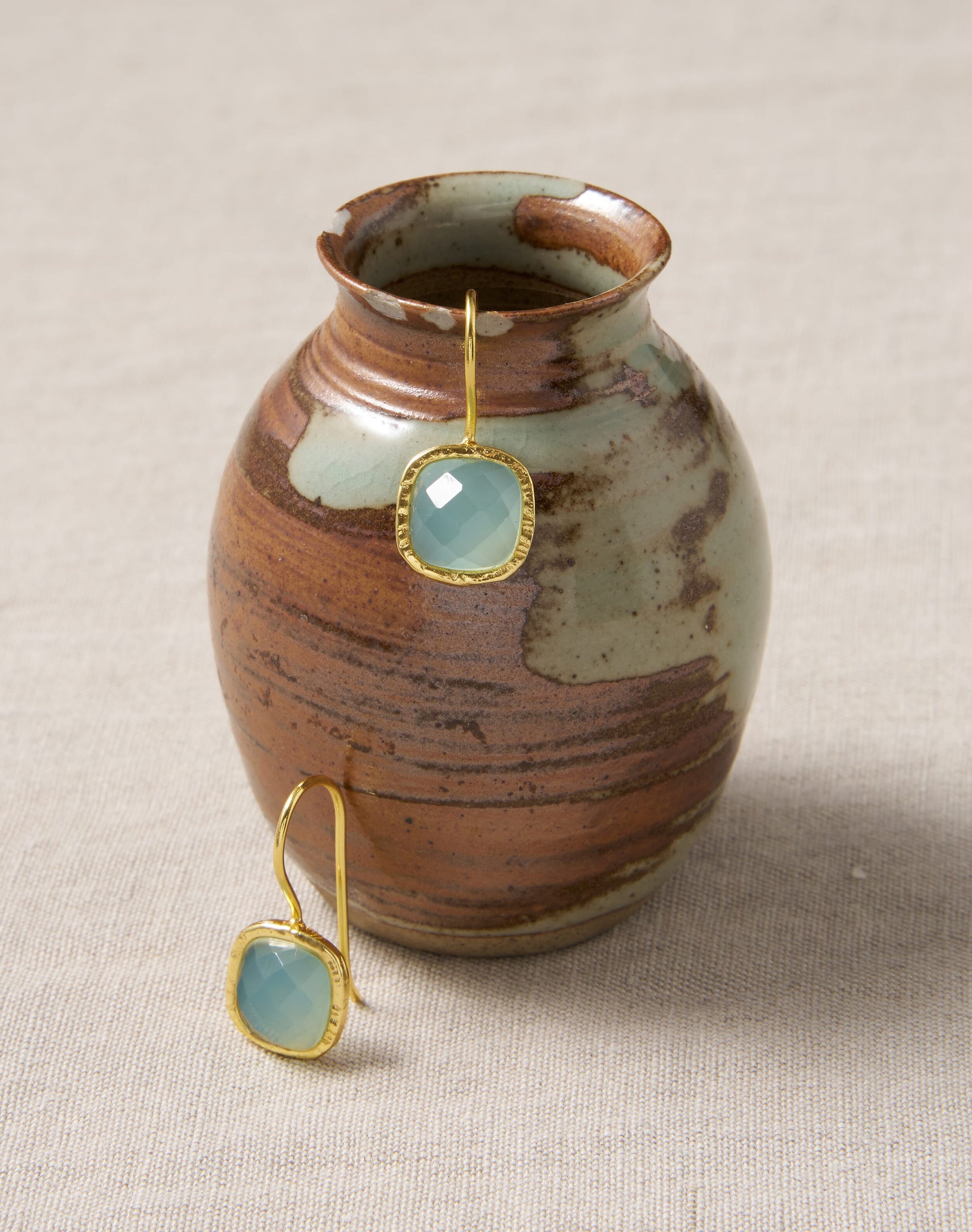 Faceted Pendant Earrings
