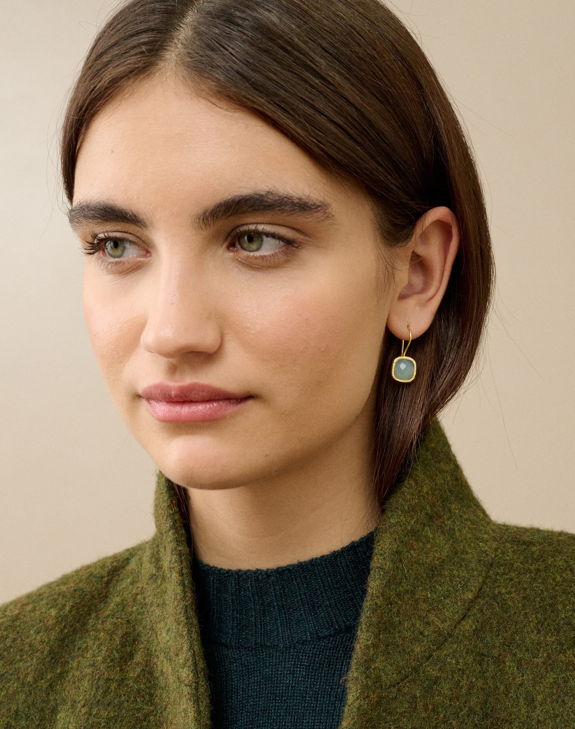 Faceted Pendant Earrings