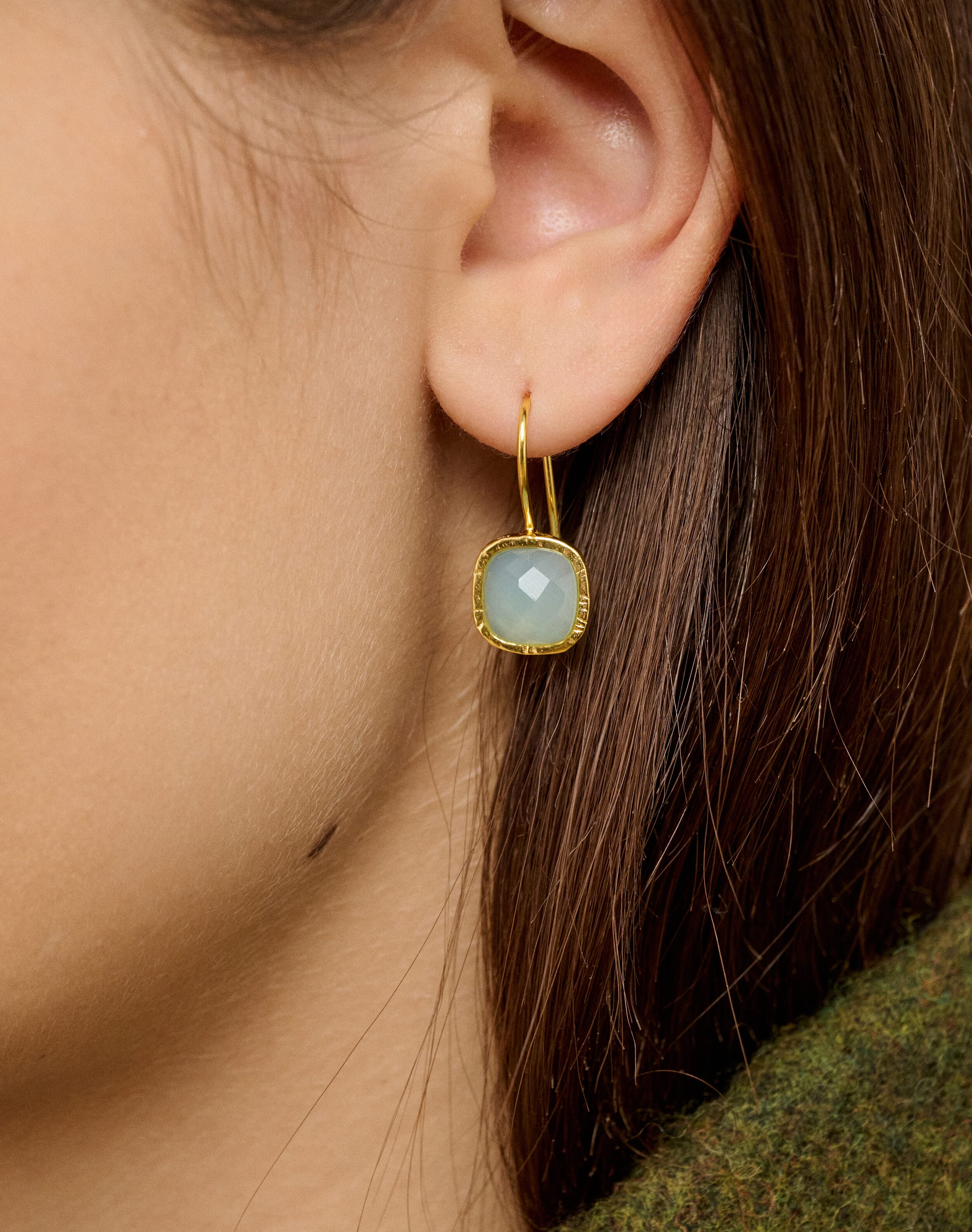 Faceted Pendant Earrings