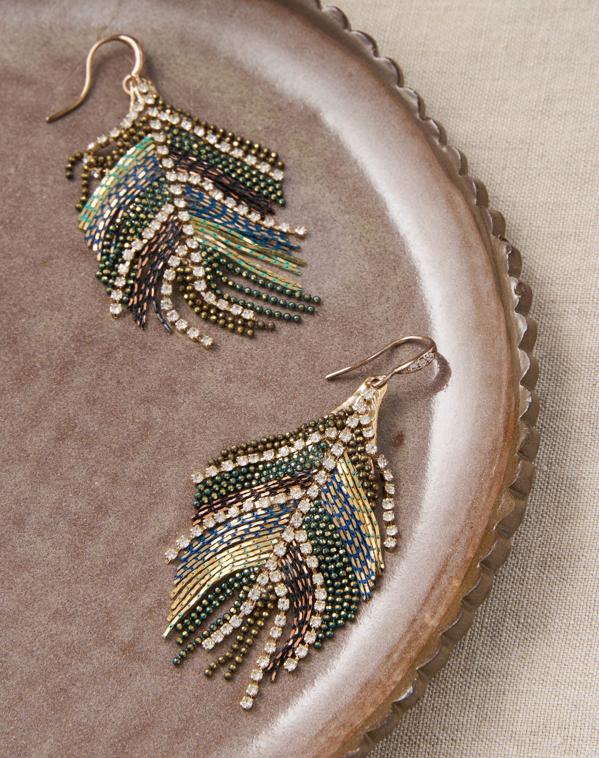 Feather Tassel Earrings