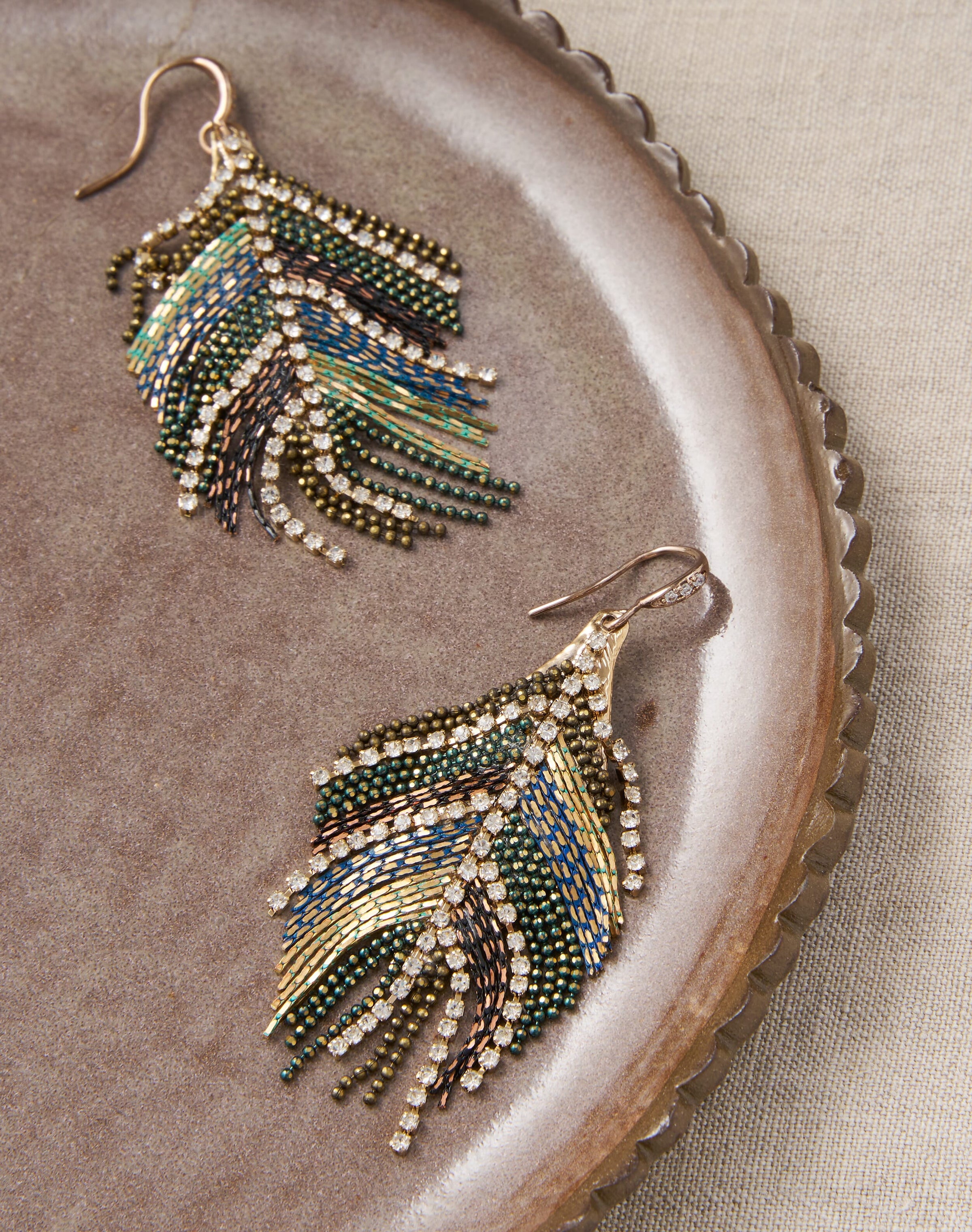 Feather Tassel Earrings