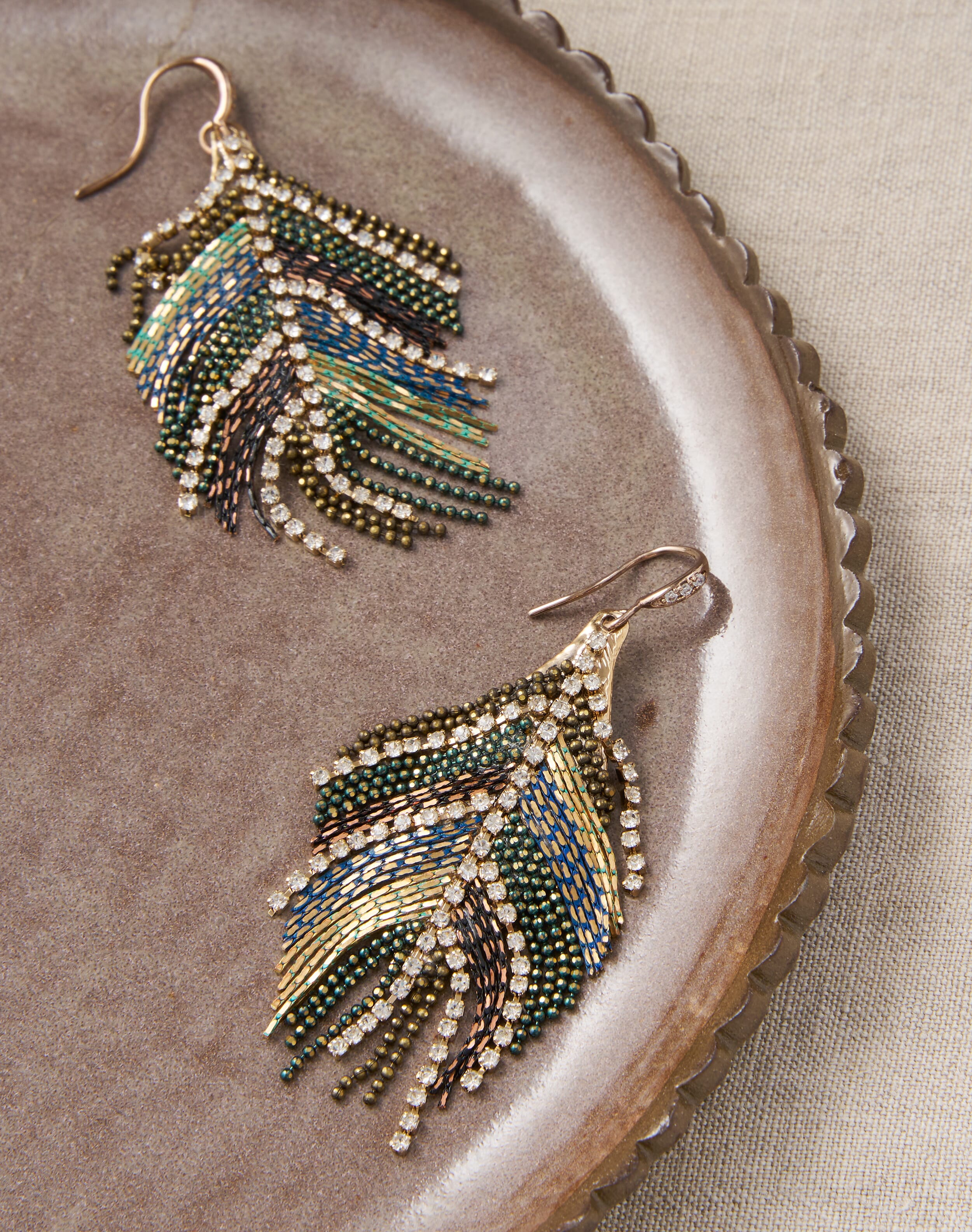 Feather Tassel Earrings