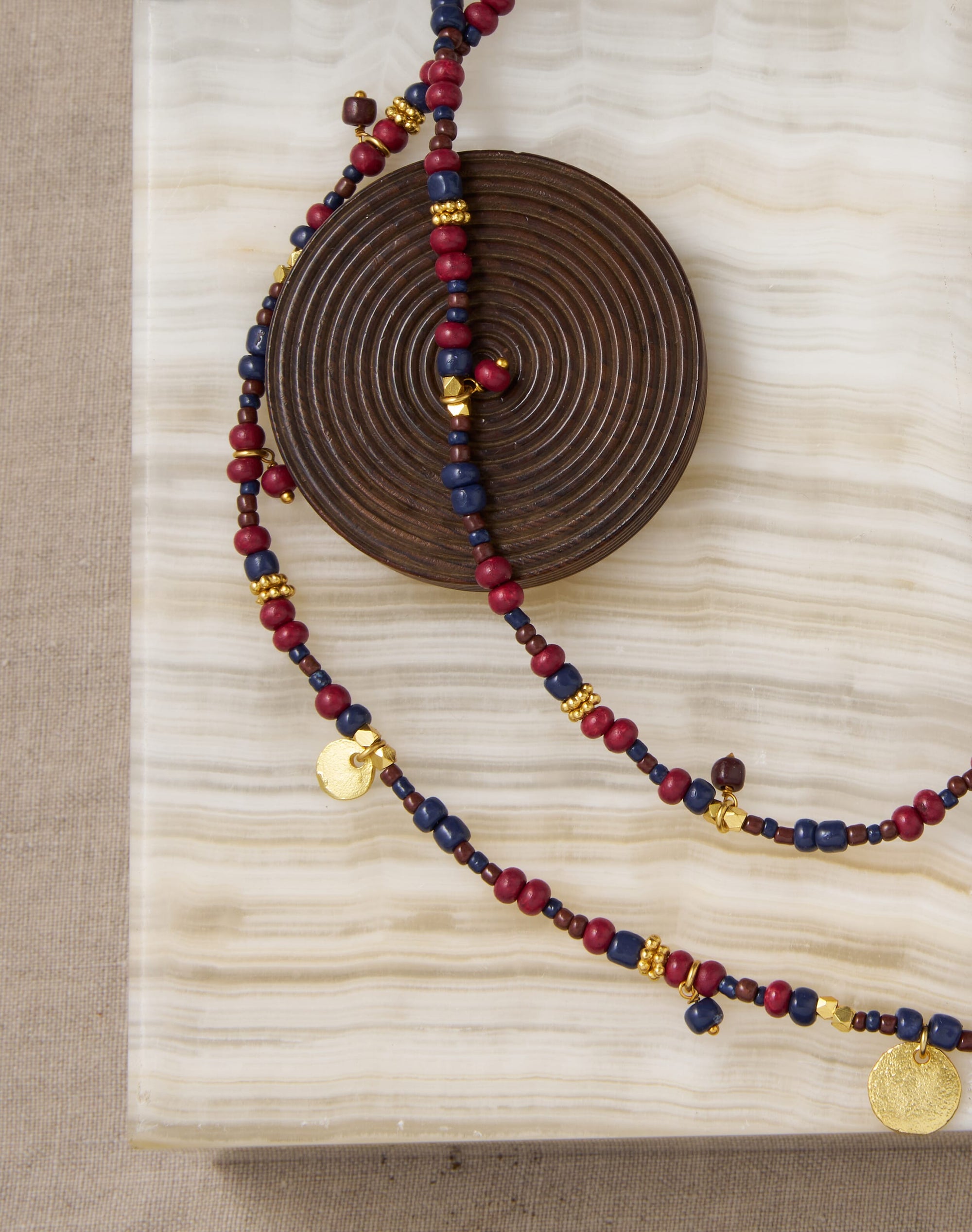 Double Strand Beaded Necklace