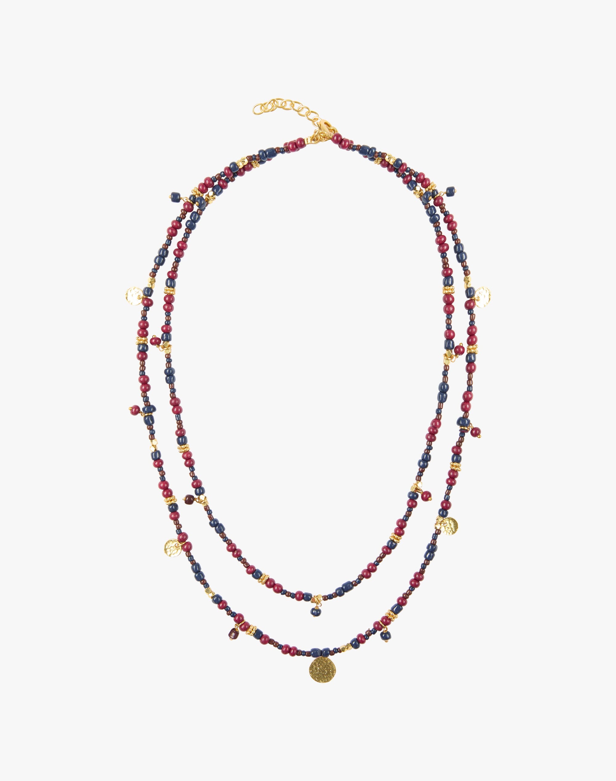 Double Strand Beaded Necklace