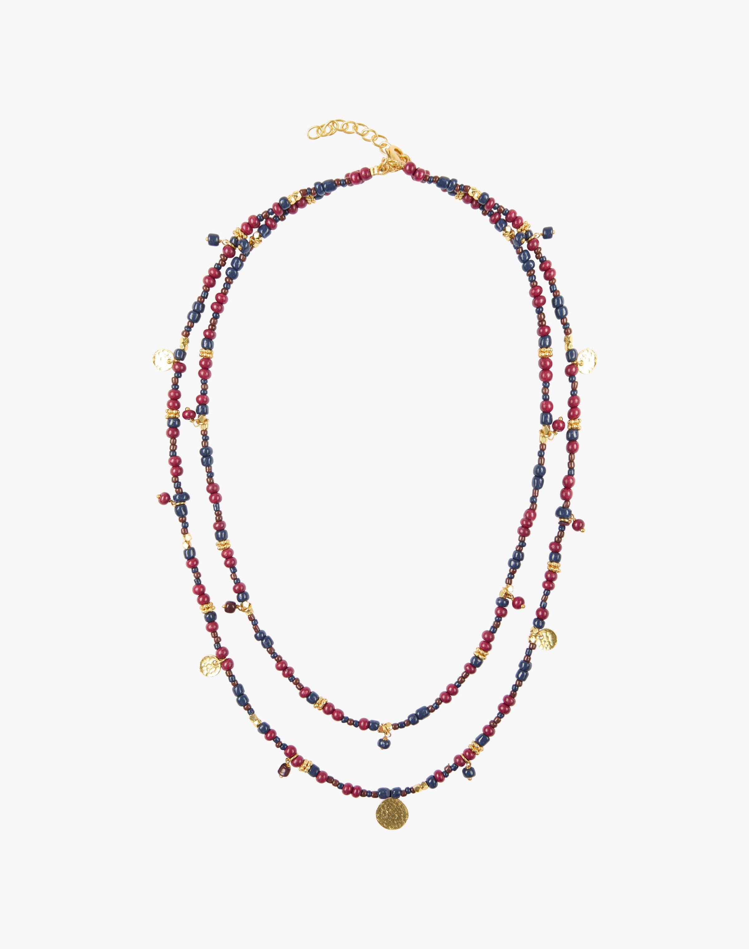 Double Strand Beaded Necklace