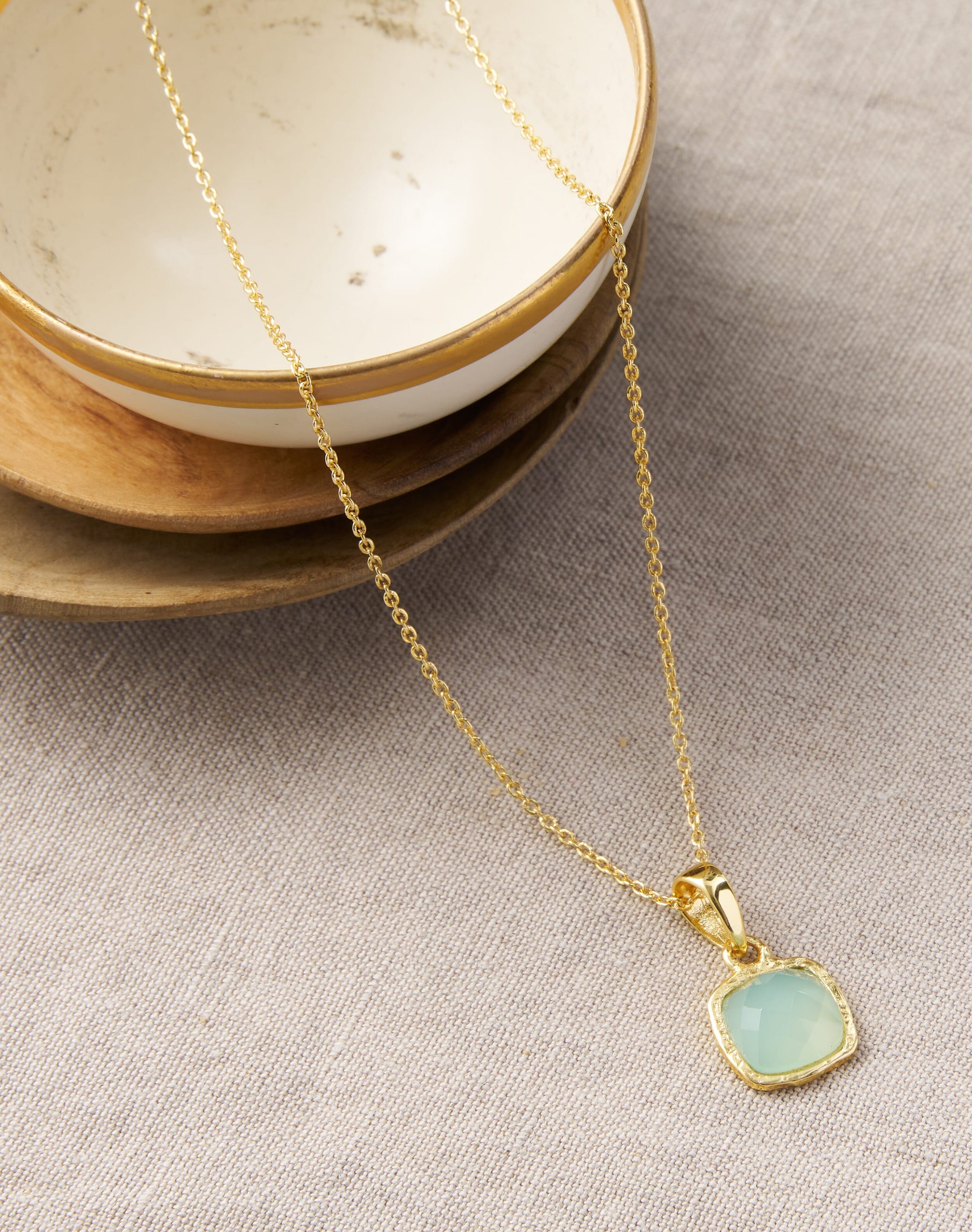 Faceted Pendant Necklace