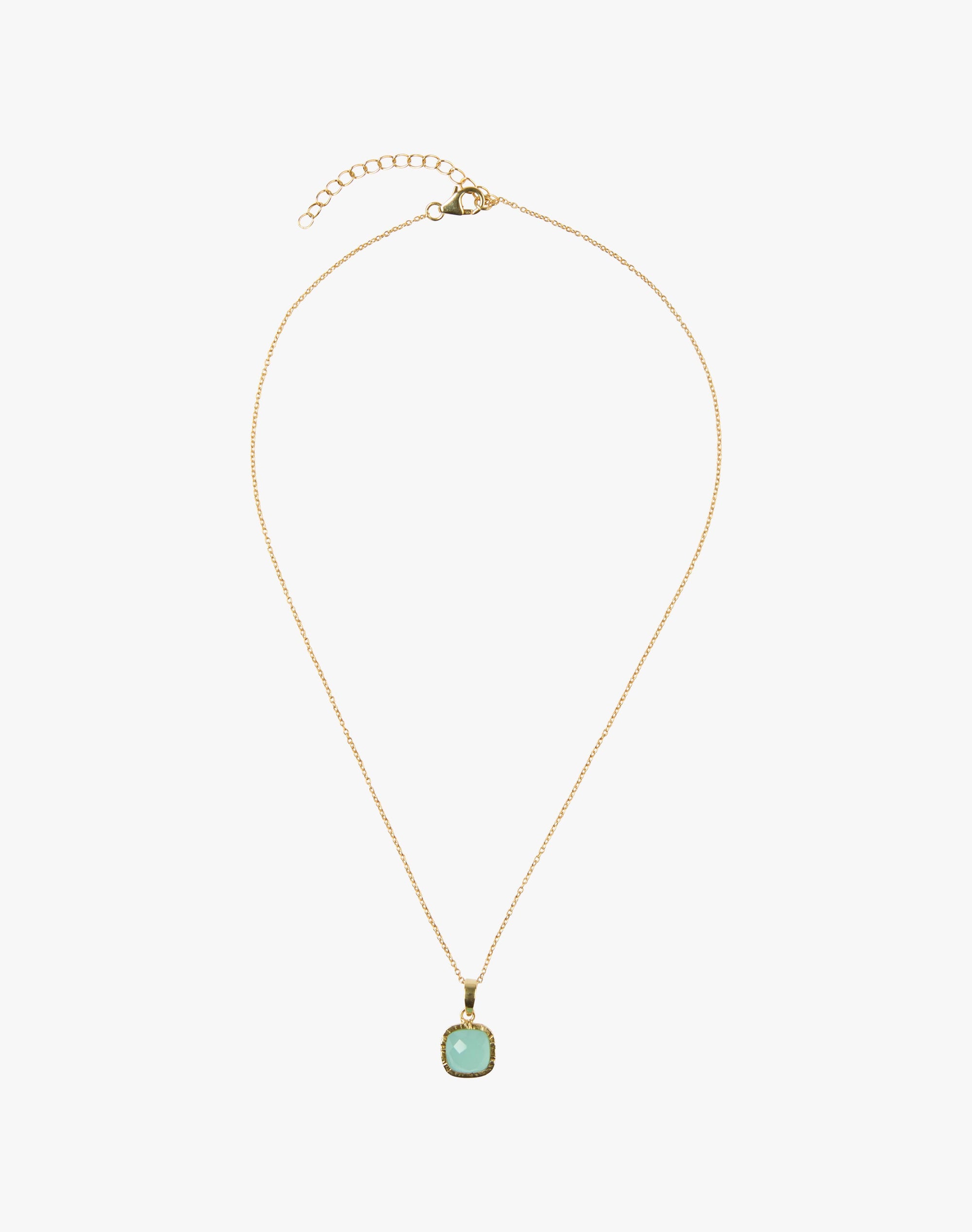 Faceted Pendant Necklace