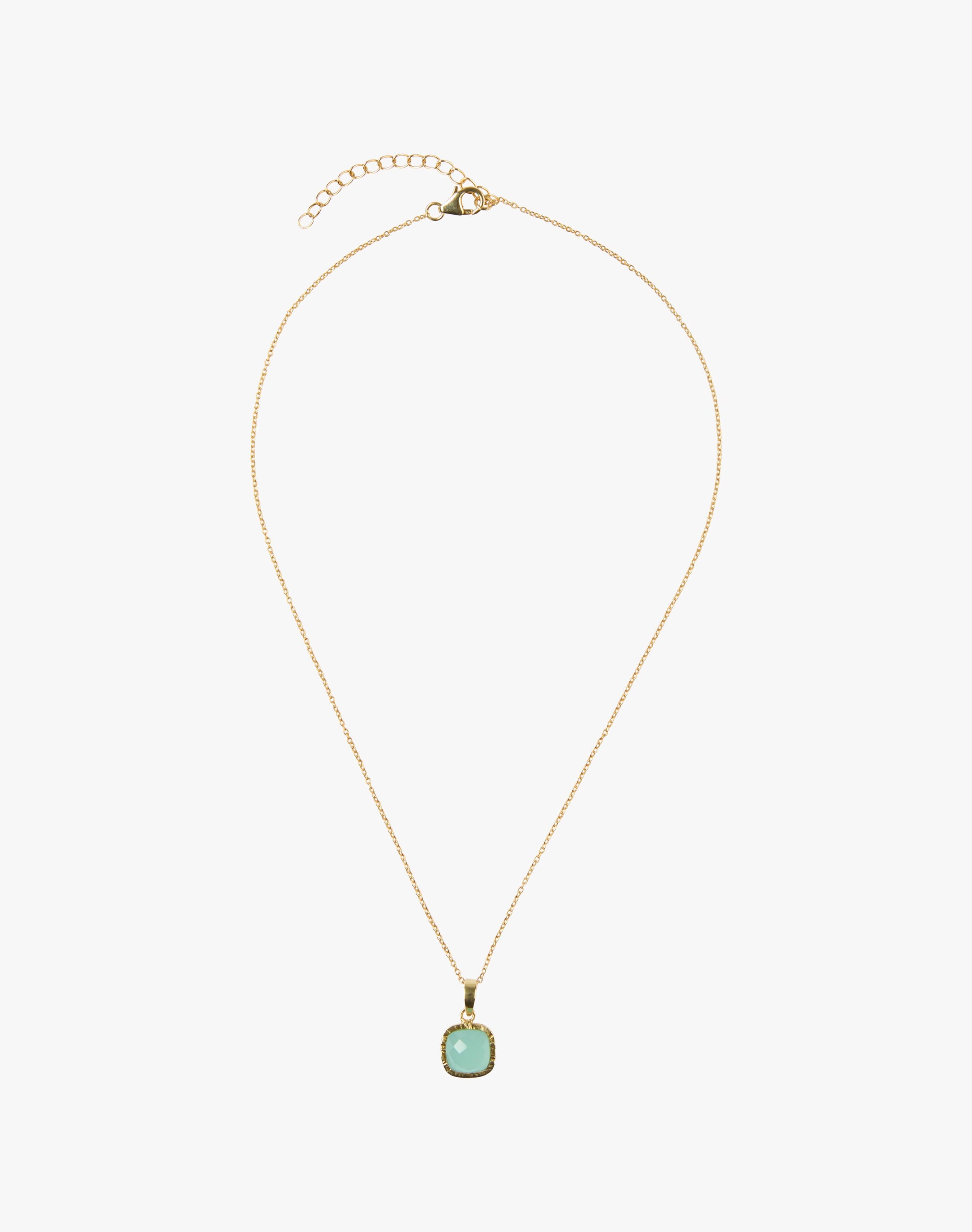 Faceted Pendant Necklace