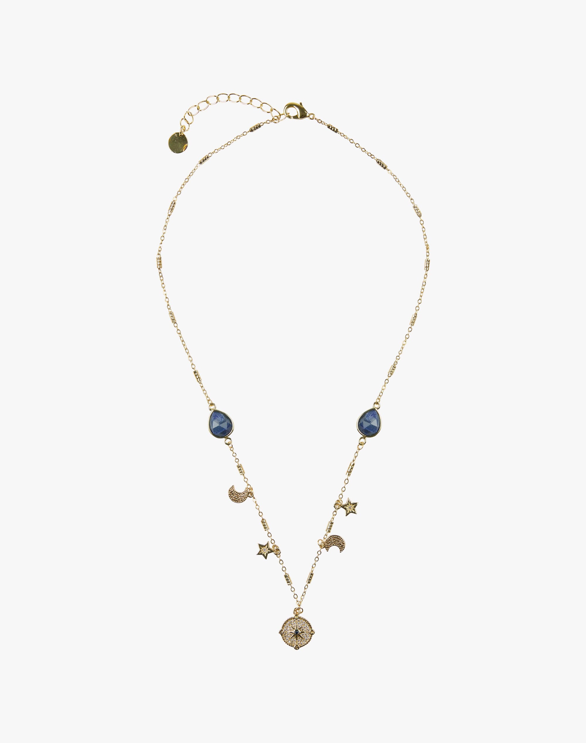 Agate & Crystal Charm Necklace