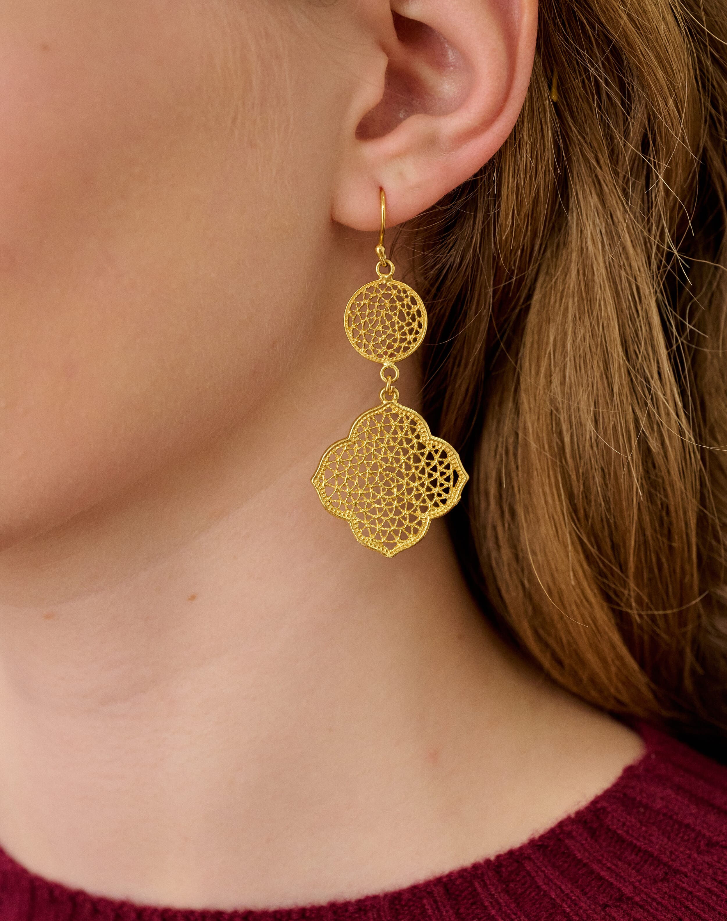 Filigree Pendant Earrings