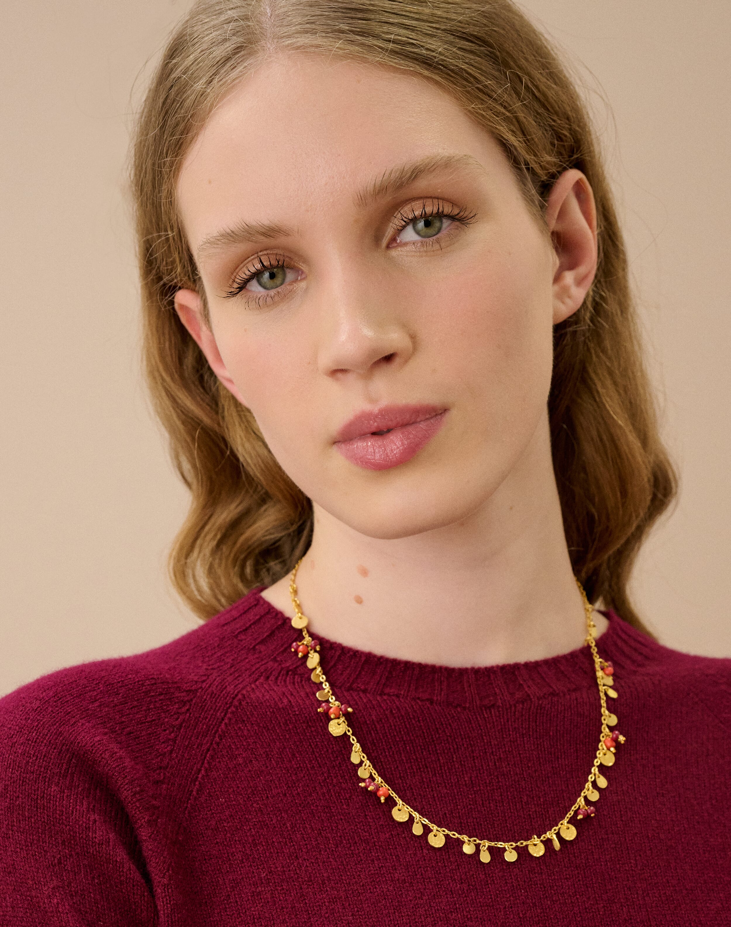 Cluster Beaded Necklace