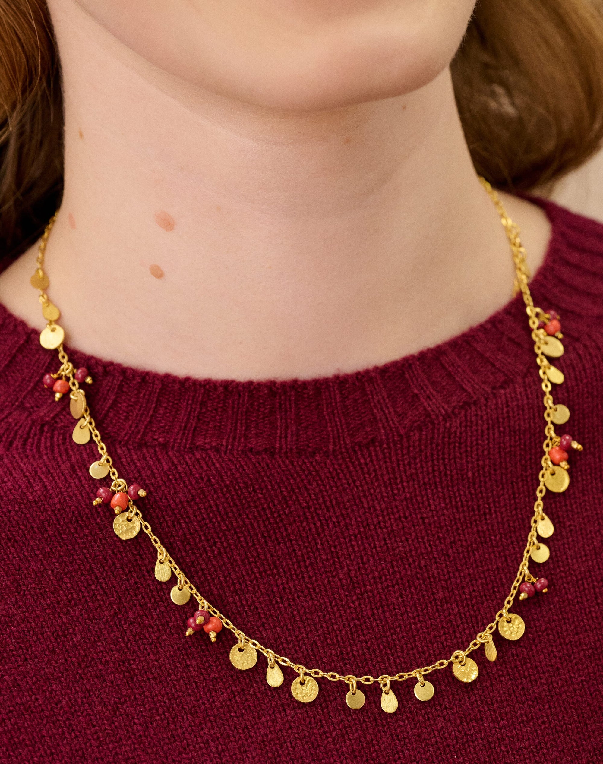 Cluster Beaded Necklace