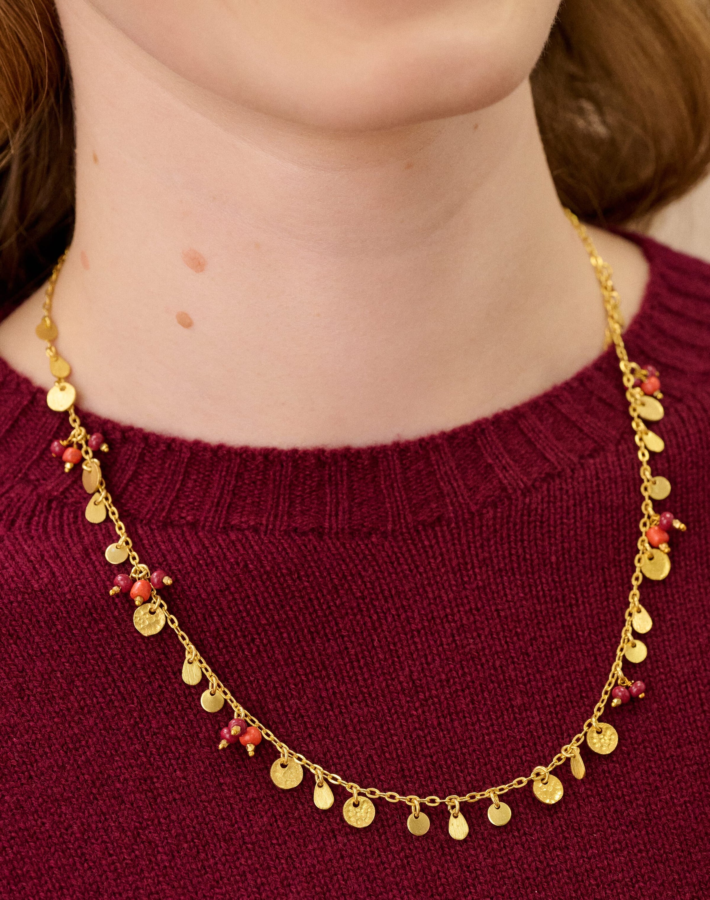Cluster Beaded Necklace