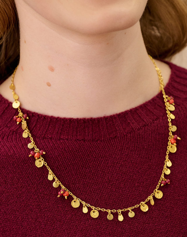 Cluster Beaded Necklace