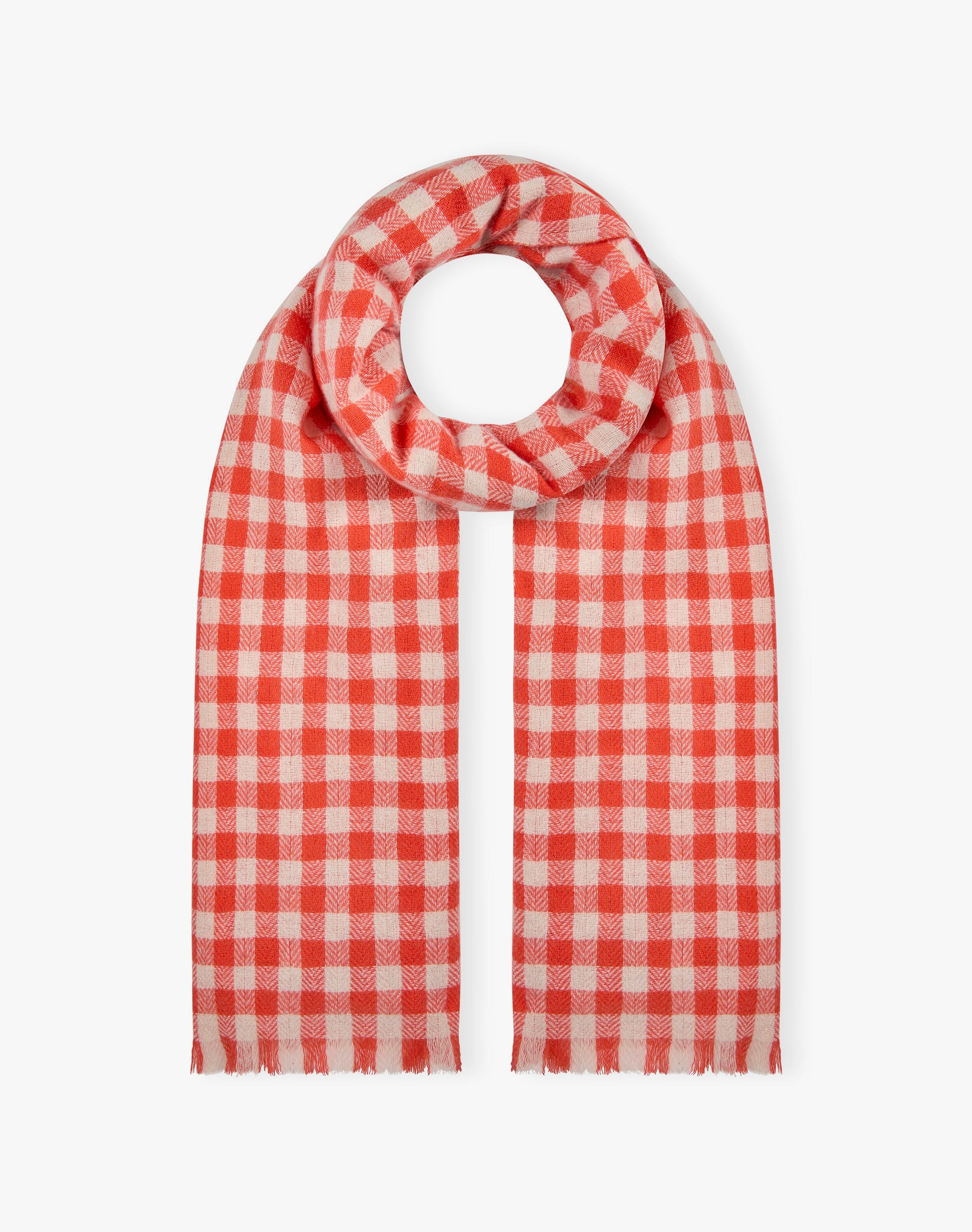 Cashmere Gingham Stole