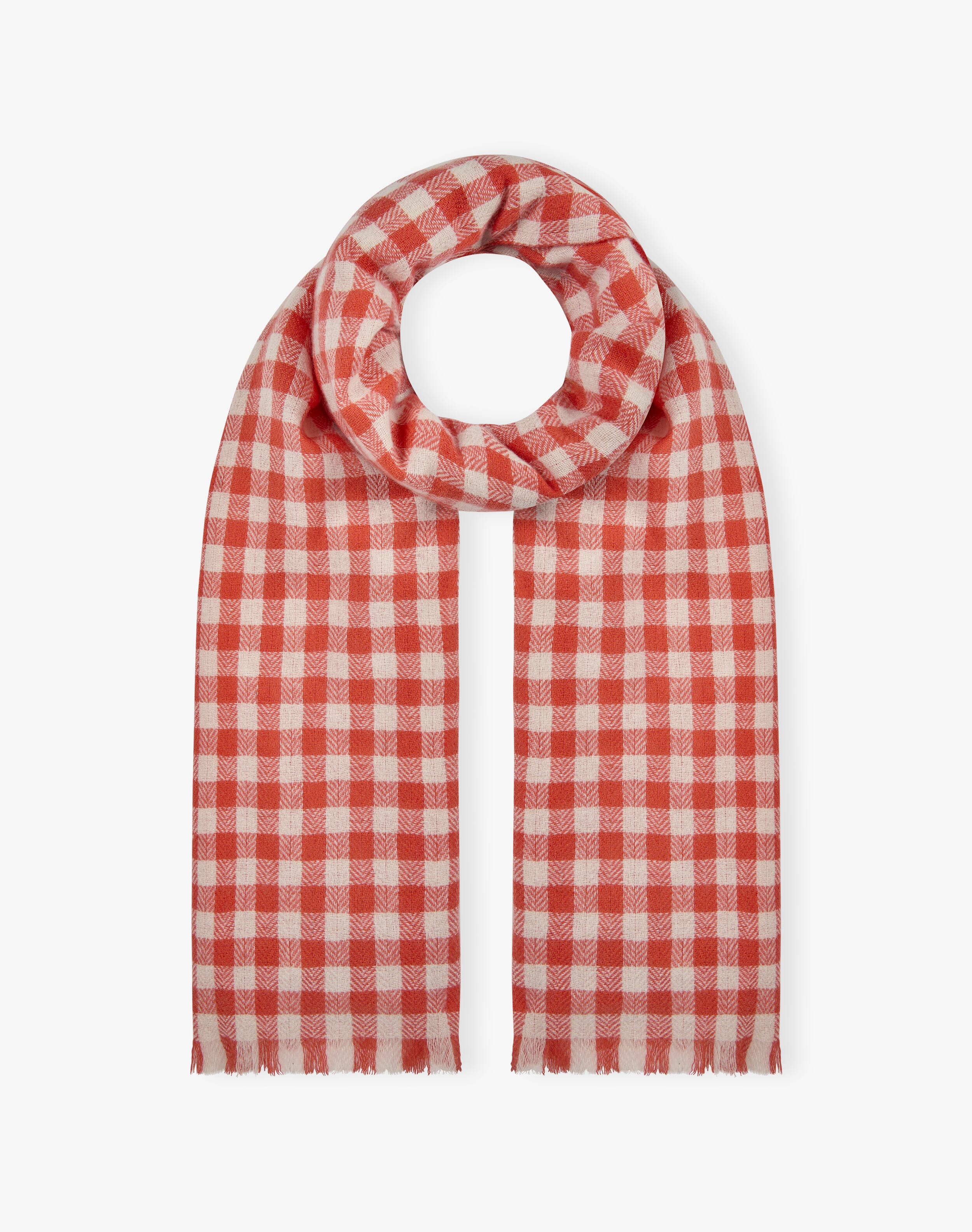 Cashmere Gingham Stole